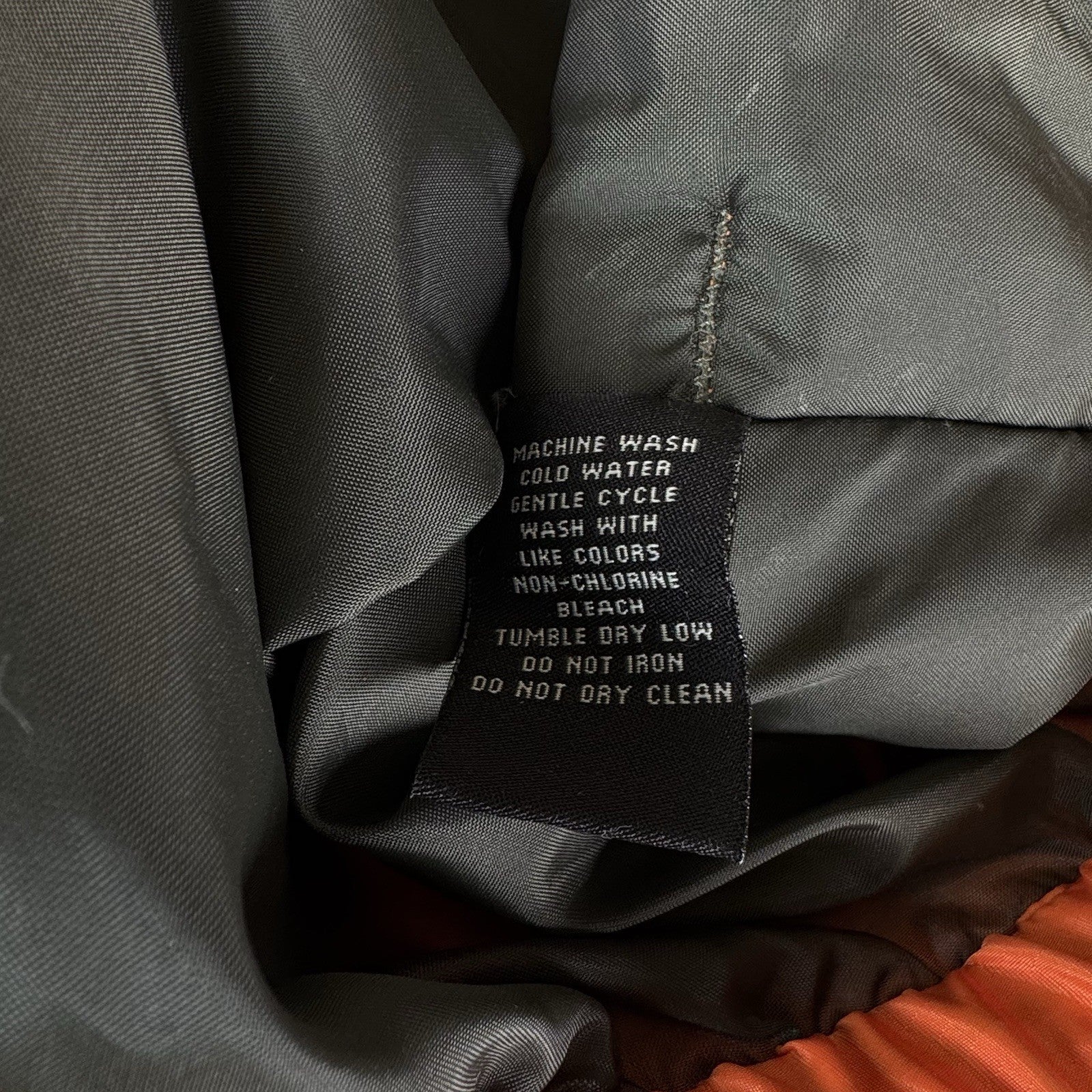 Vtg 90’s Ralph Lauren Polo Jeans Co Puffer Jacket XL Goose Down Outerwear Orange