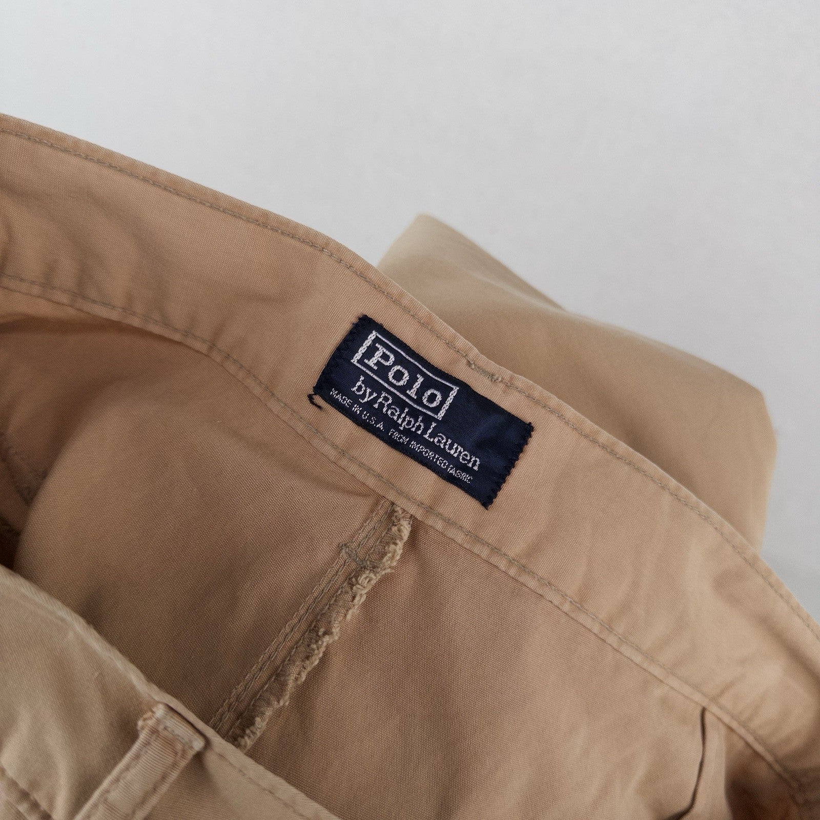 80’s Vtg Polo Ralph Lauren Lightweight Utility Chinos 32x34 (13” Rise) USA *Read