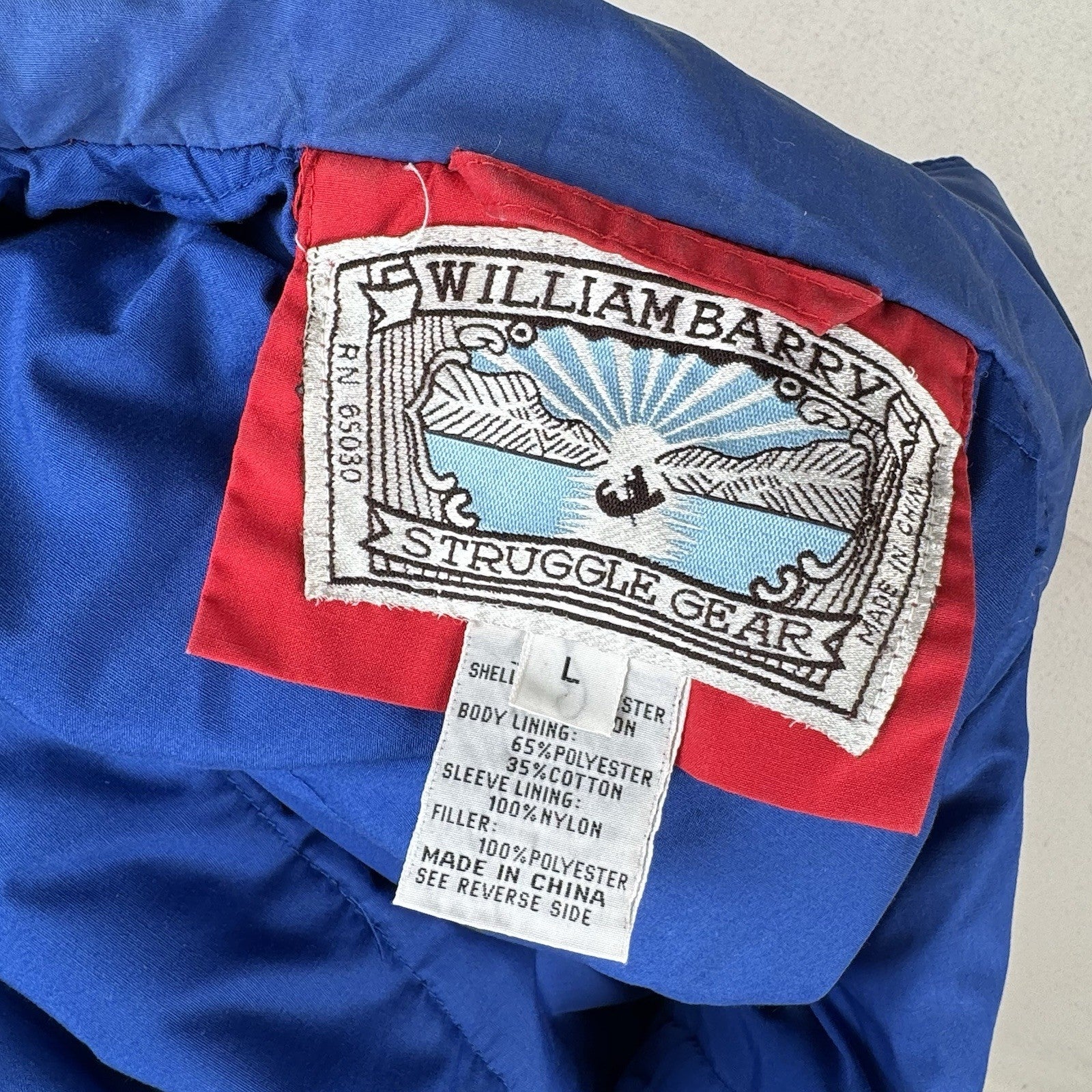 Vtg 80’s William Barry Struggle Gear Mountain Ski Jacket Men's Large Colorblock