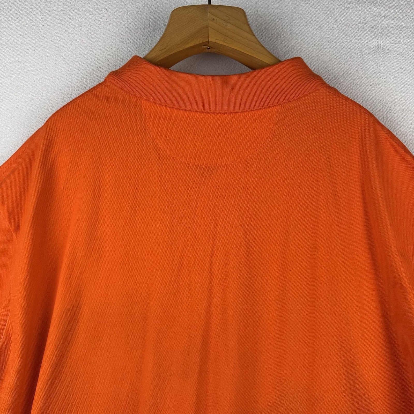 Polo Ralph Lauren Polo Speedboat  Men 4XB Orange Mesh Graphic Polo Shirt