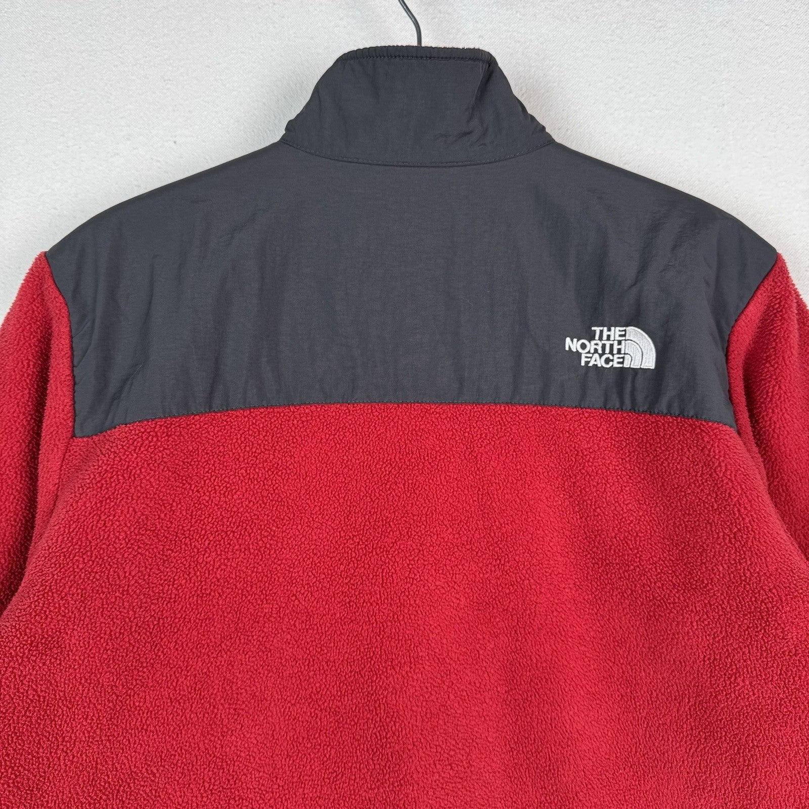 The North Face Fleece Denali Full Zip Youth Jacket Red/Grey Size Youth XL XLarge