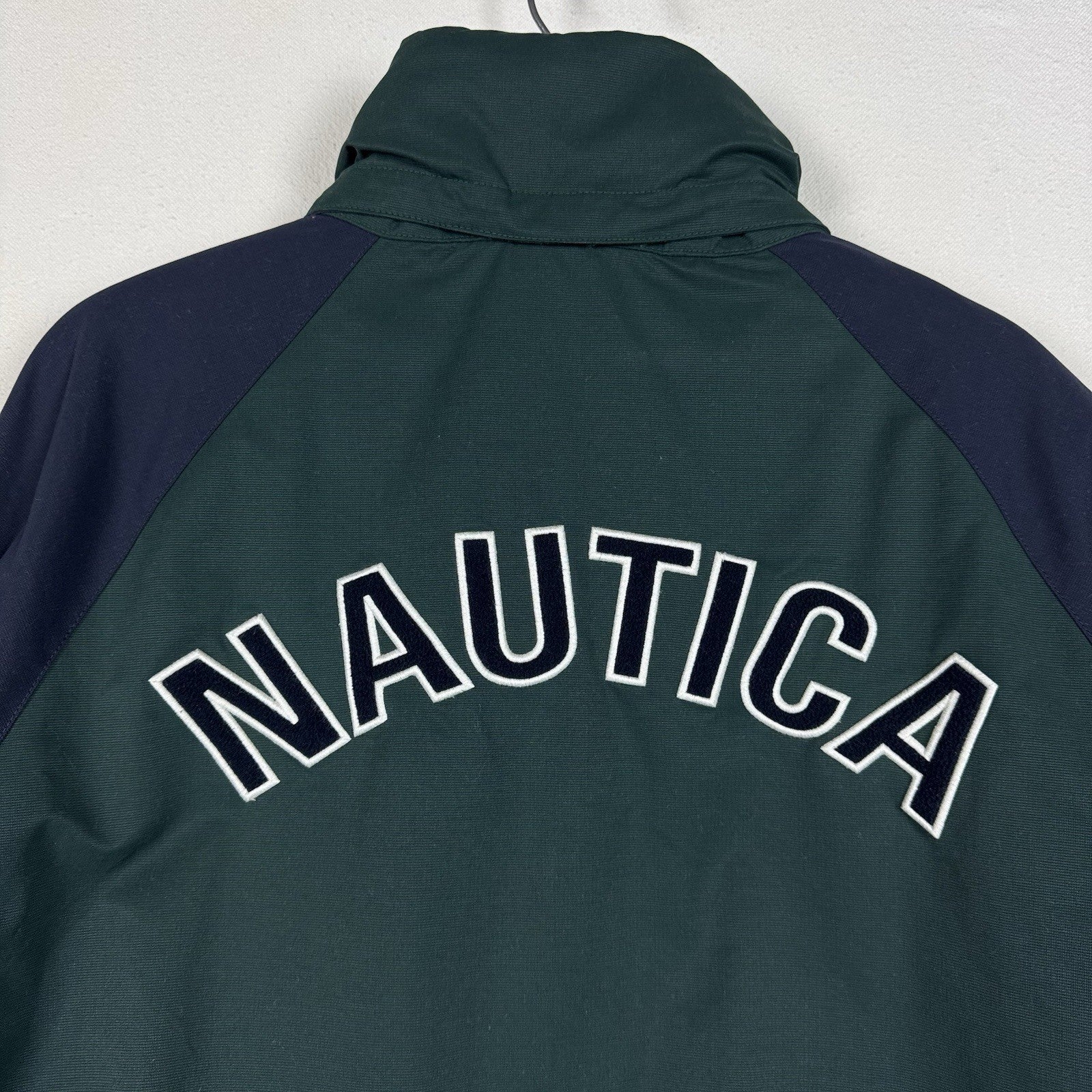Nautica Reversible Jacket Mens XL NX2000 Fleece Insulated Full Zip Nylon Y2K