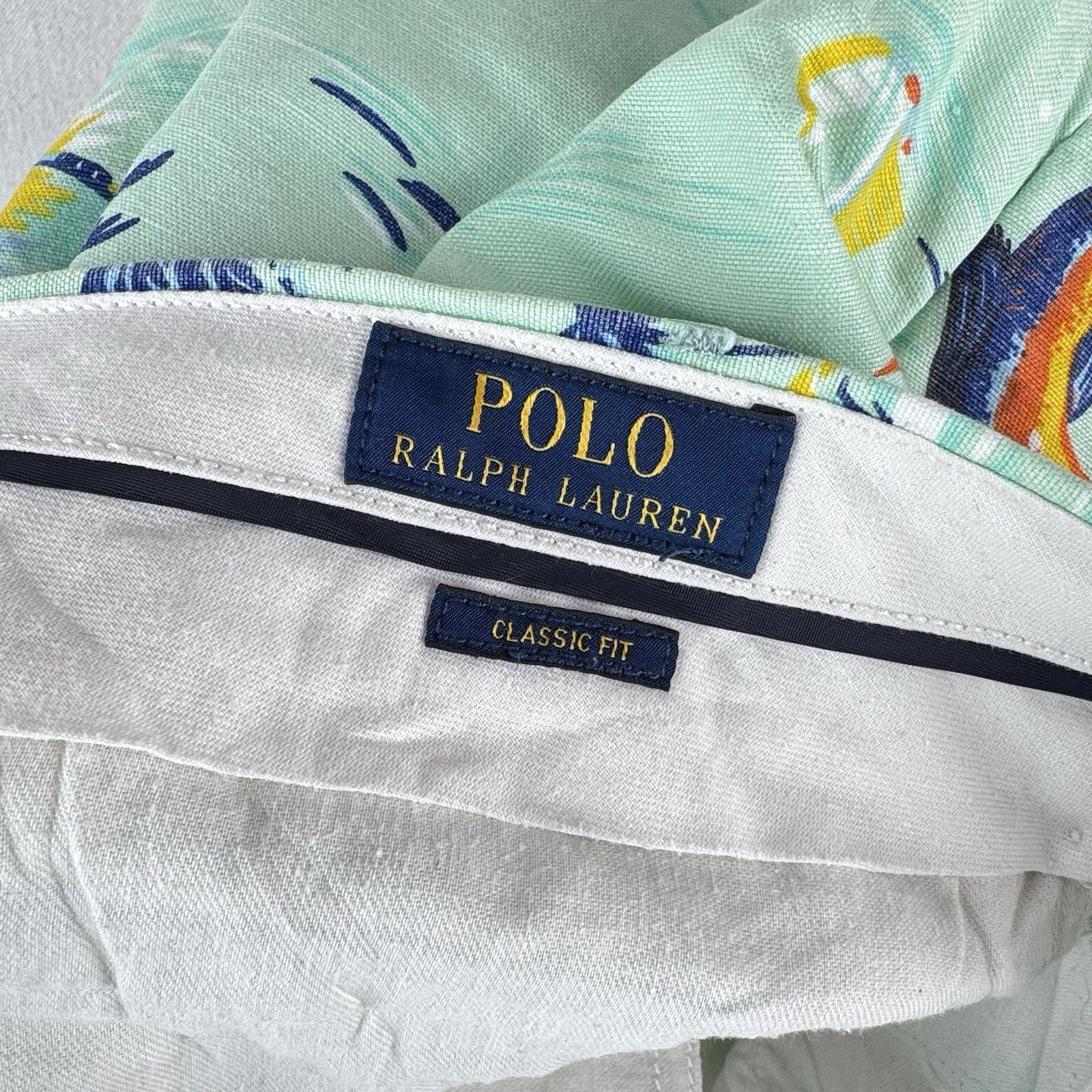 Polo Ralph Lauren Classic Fit Men’s 48Bx8 Sailfish Linen/Cotton Chino Shorts