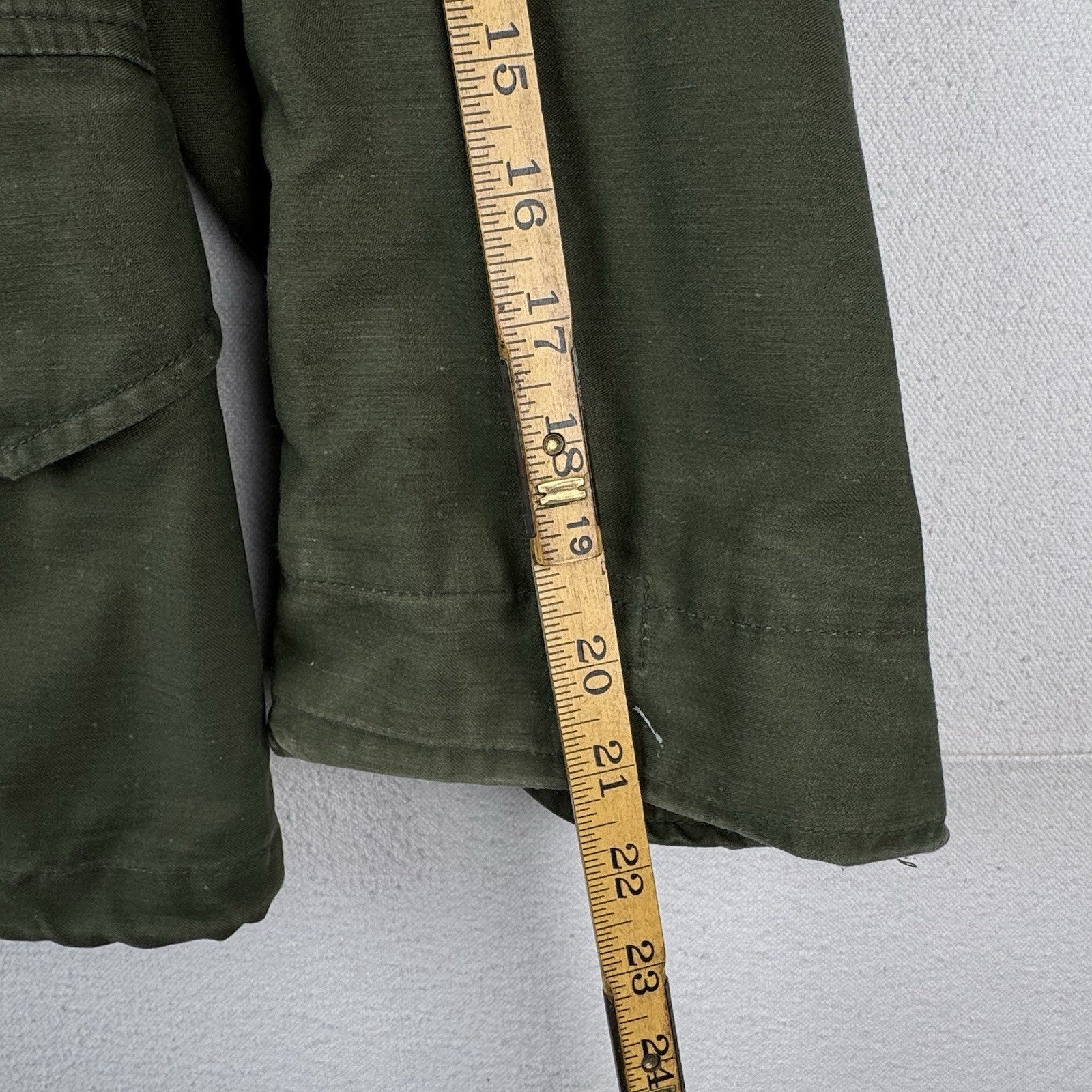 70’s Vtg Military Cold Weather Field Coat Jacket Size Small Short OG-107