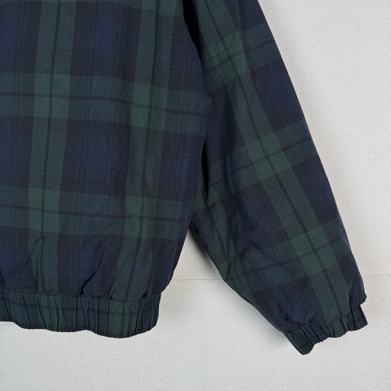 Vintage 90s Tommy Hilfiger Down Coat Ski Jacket Mens XL Tartan Plaid Embroidered