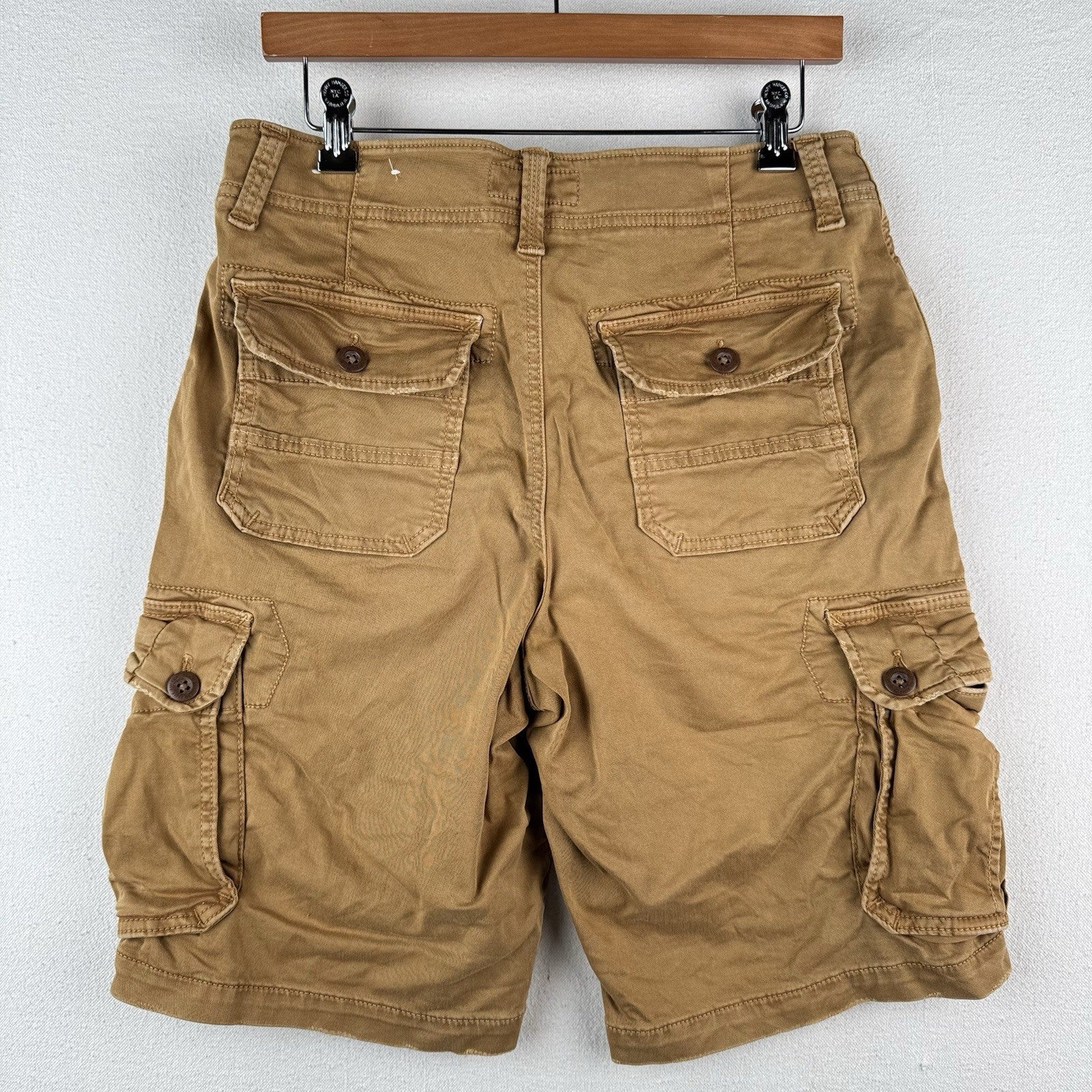 American Eagle Men’s 30 Tan Extreme Flex Cargo Shorts 10” Length