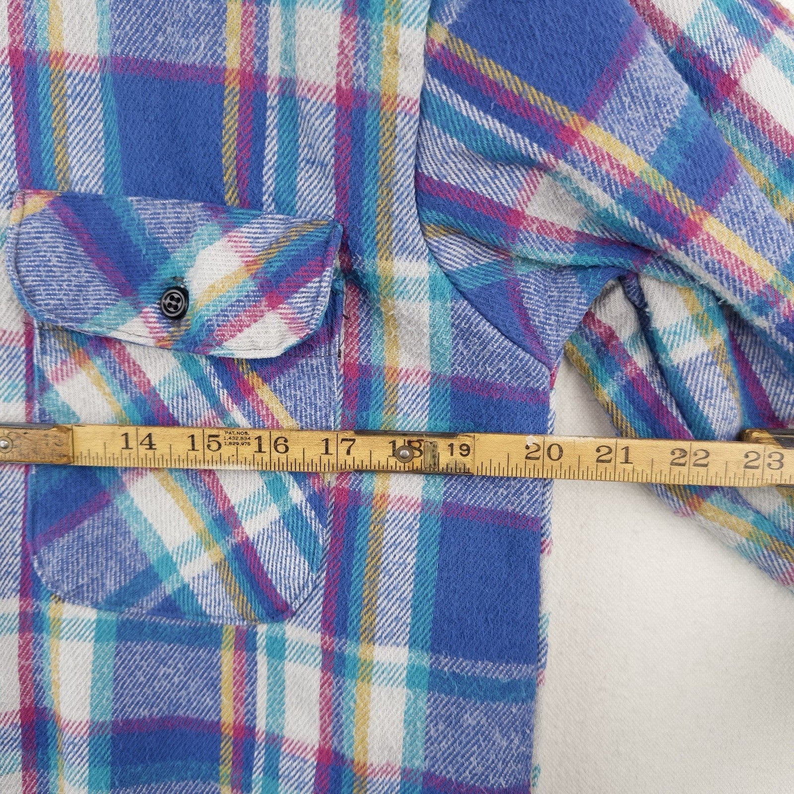 80’s Vtg Work N Sport Men’s M Heavyweight Insulated Plaid Flannel Shirt