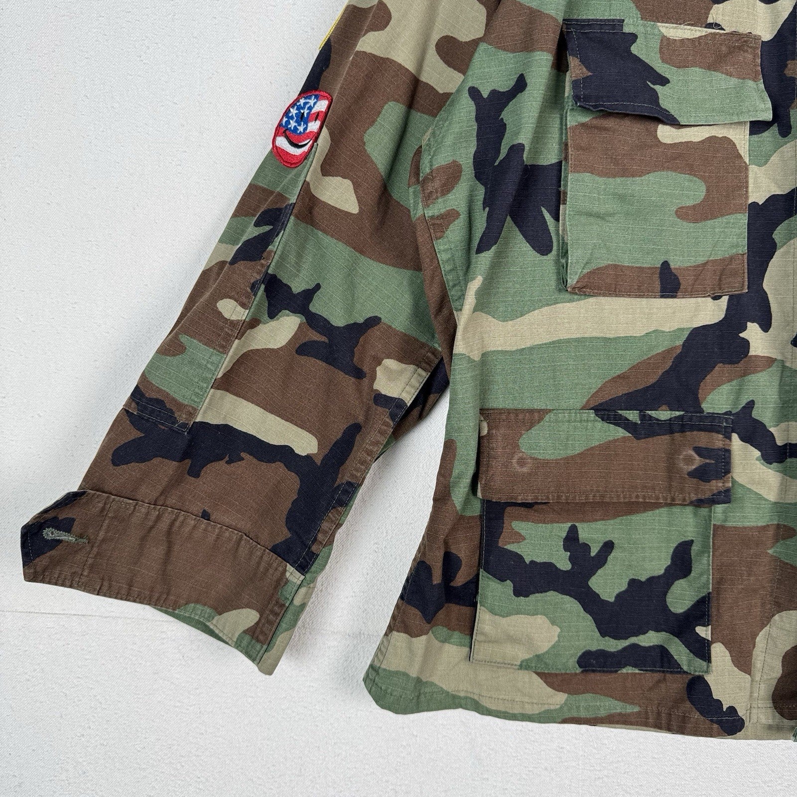 Army Woodland Mamitas Tequila Military Field Jacket Men’s Large Special Edition