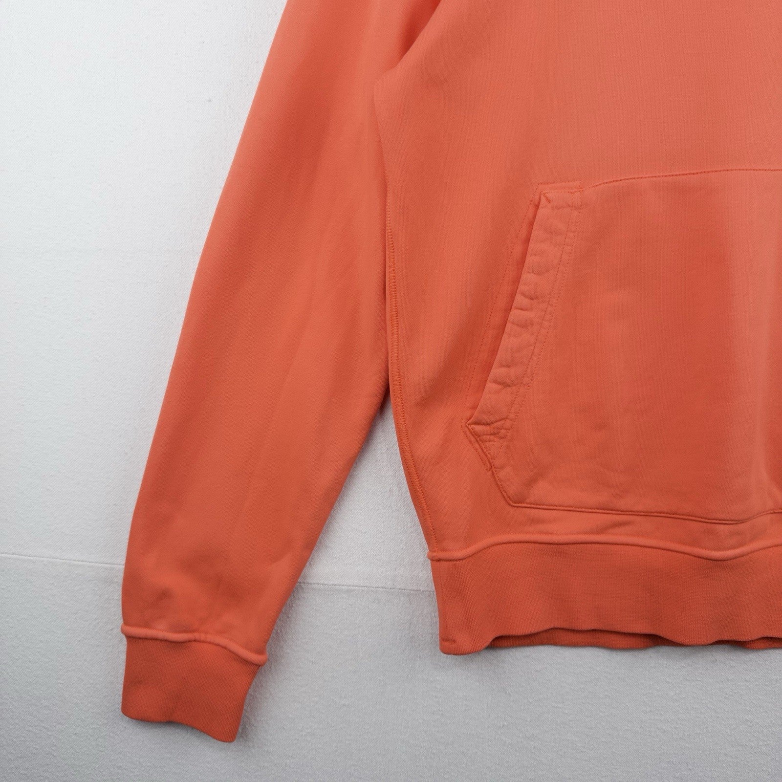 Stone Island Loopback Organic Cotton Orange Hoodie Men’s Medium