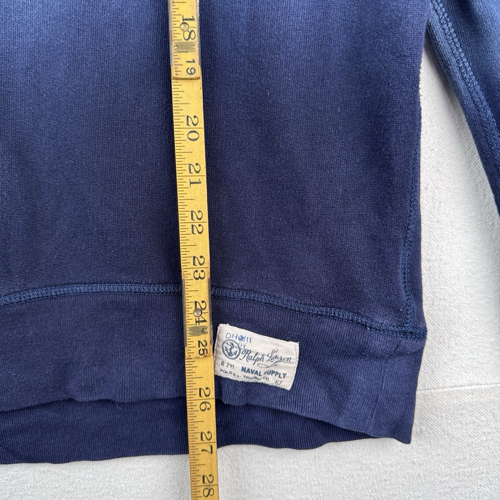 Polo Ralph Lauren RLYC Boys XL 18-20 Navy Ombré Sweatshirt Sailing Yacht Club
