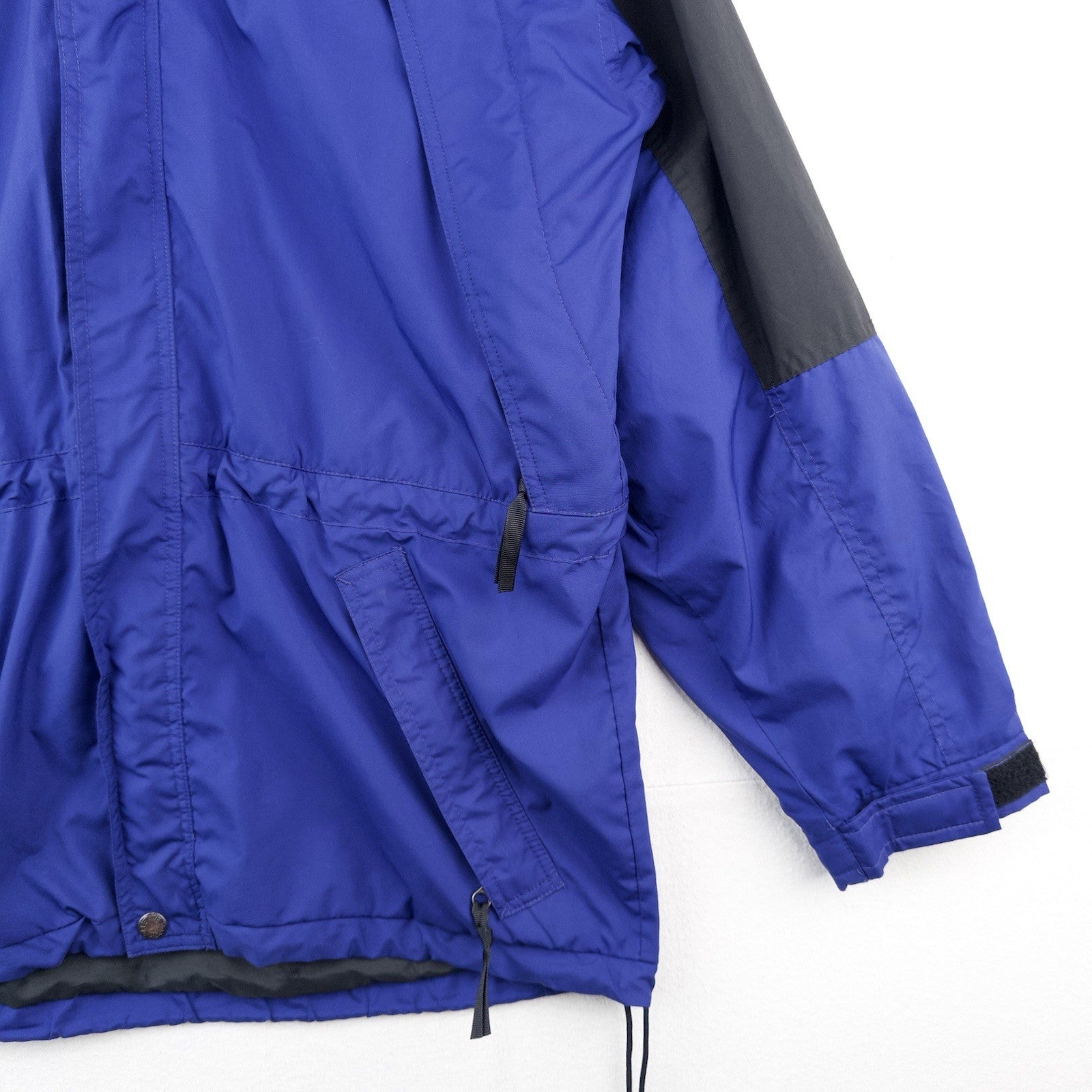 90’s Vtg The North Face Mens S Royal Blue Black Hydrenaline Packable Hood Jacket
