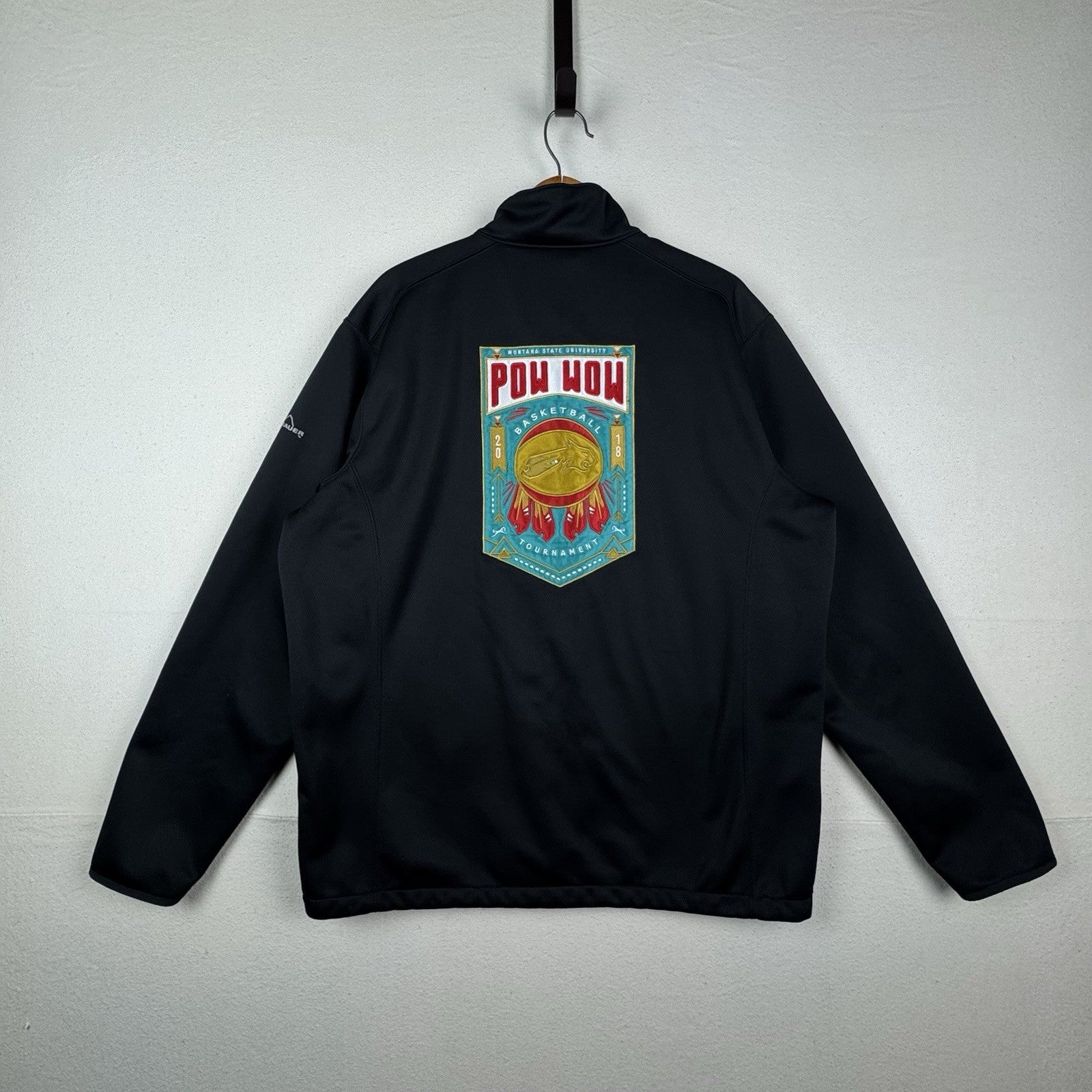 Eddie Bauer 2018 Pow Wow Basketball Tournament MSU Weather Resist Jacket Mens XL