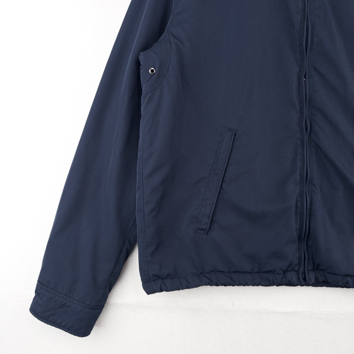 Polo By Ralph Lauren Men’s M Fleece Lined Hooded Nylon Jacket Navy Blue *Read