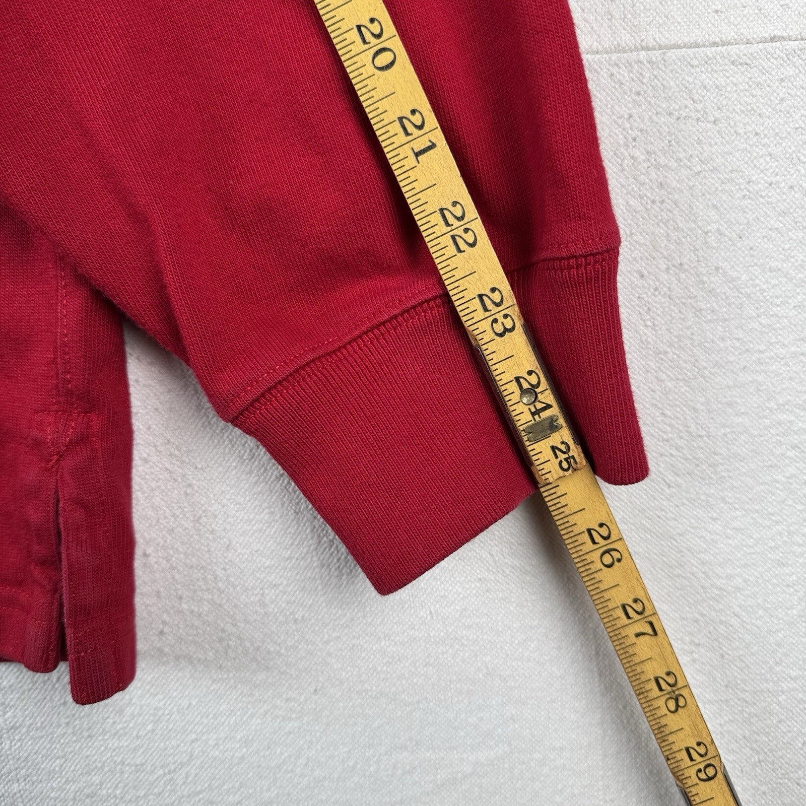 Polo Ralph Lauren Rugby Shirt Red Quilted Shoulders Elbow Patches 3XB *Read