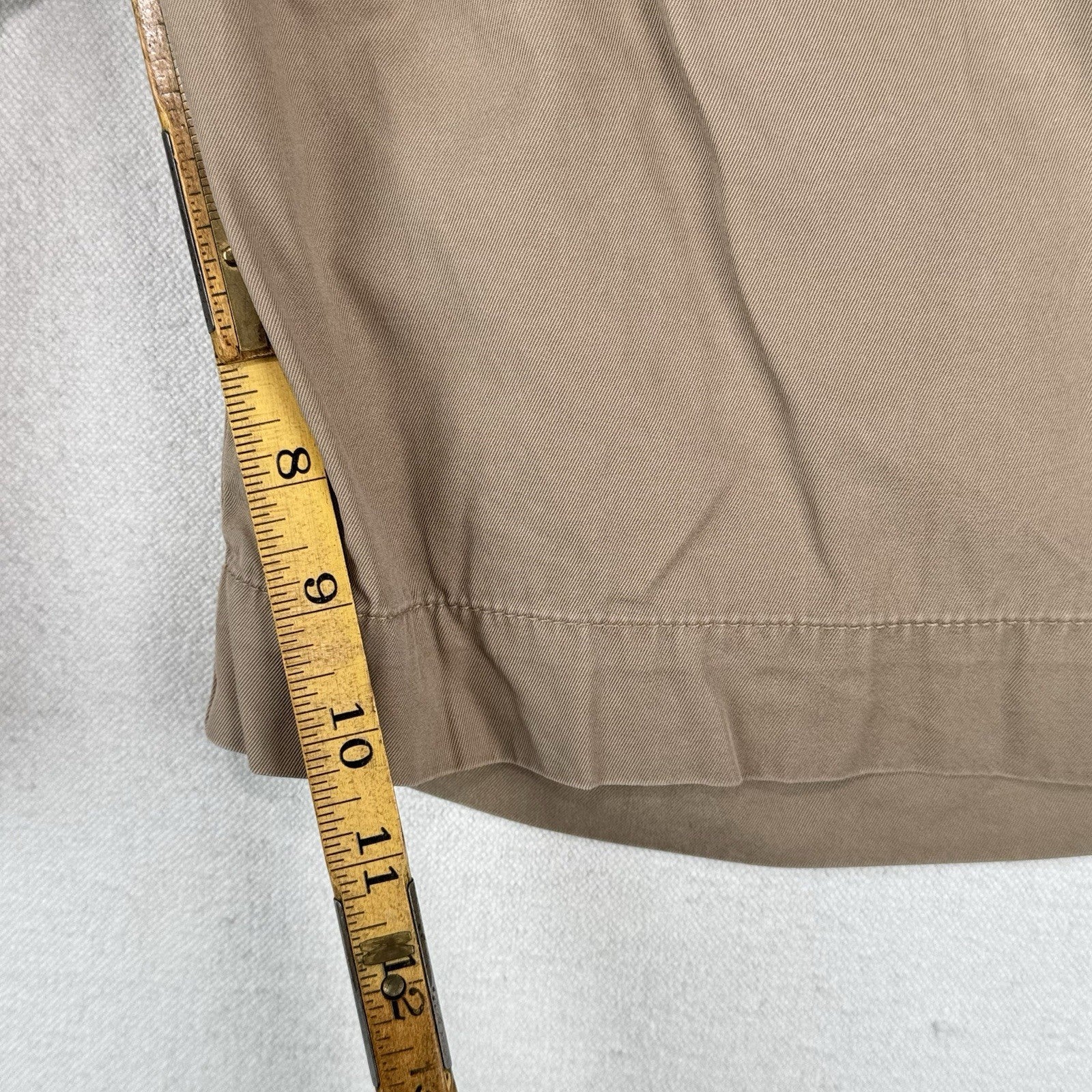 90's Vtg Polo Ralph Lauren Chino Shorts Men's 33x10 Tan Khaki Flat Front *Read