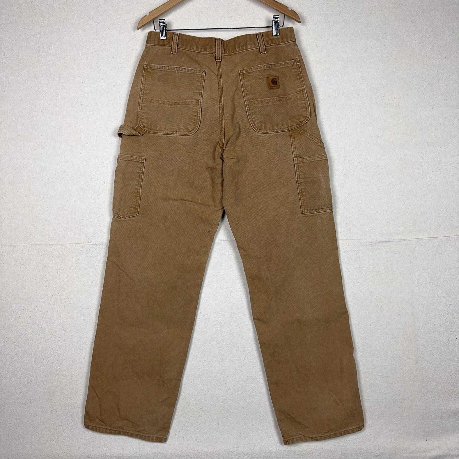 Carhartt Pants Men’s 32x32 Carpenter B11 BRN Wide Leg Brown Duck Canvas Workwear