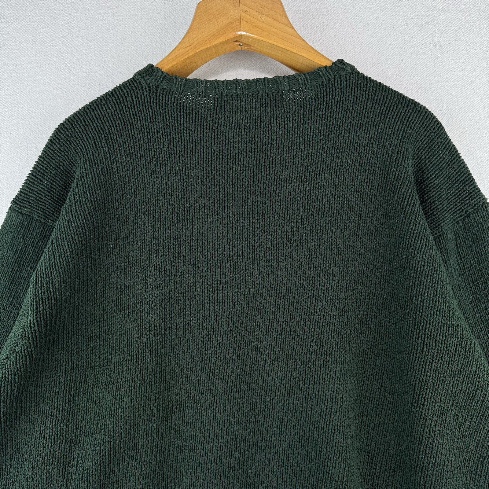 90’s Vtg Polo Ralph Lauren Sweater Mens XL Green Cotton Crewneck
