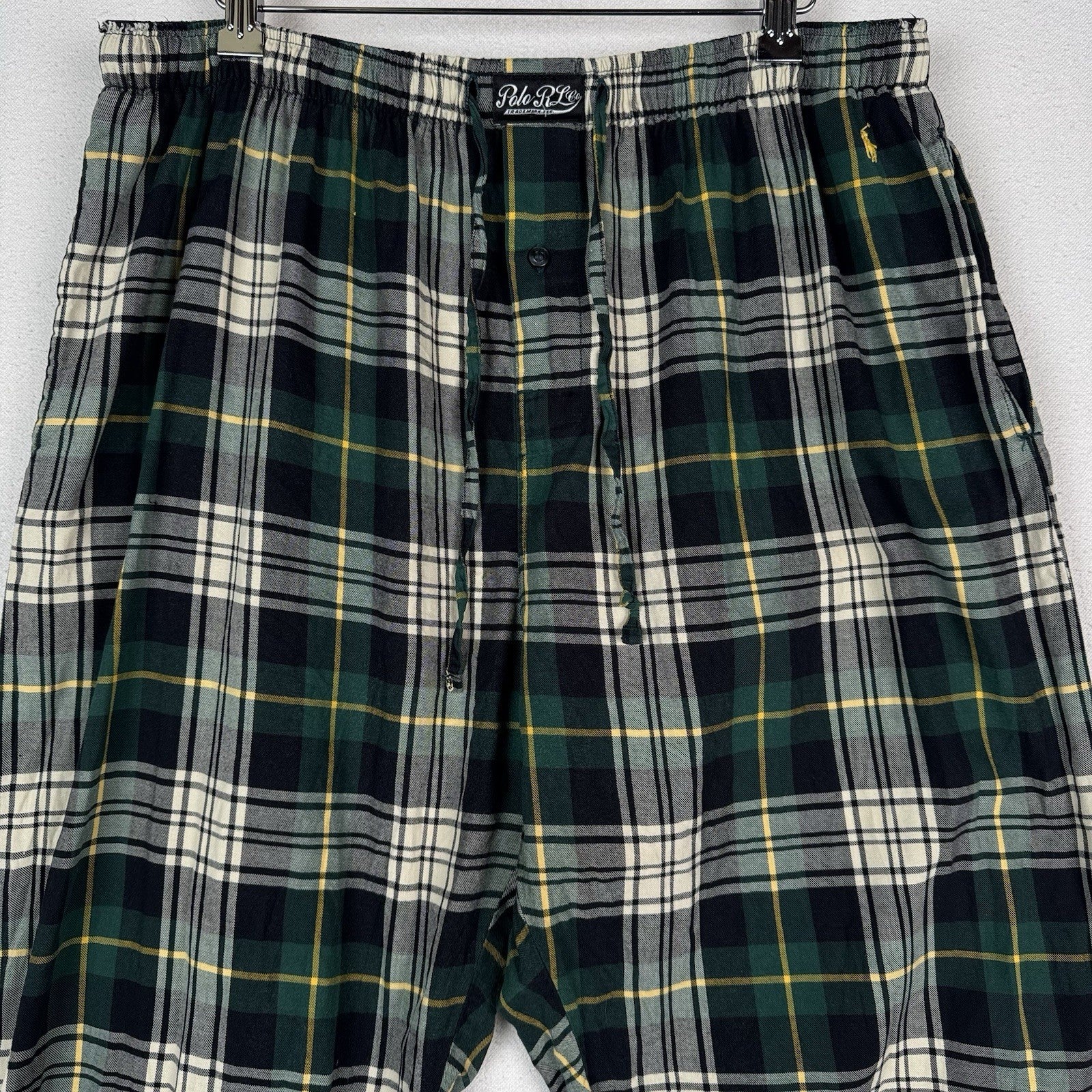 Polo Ralph Lauren Men’s Stewart Tartan Plaid Pajama Pants XL Blue Green White
