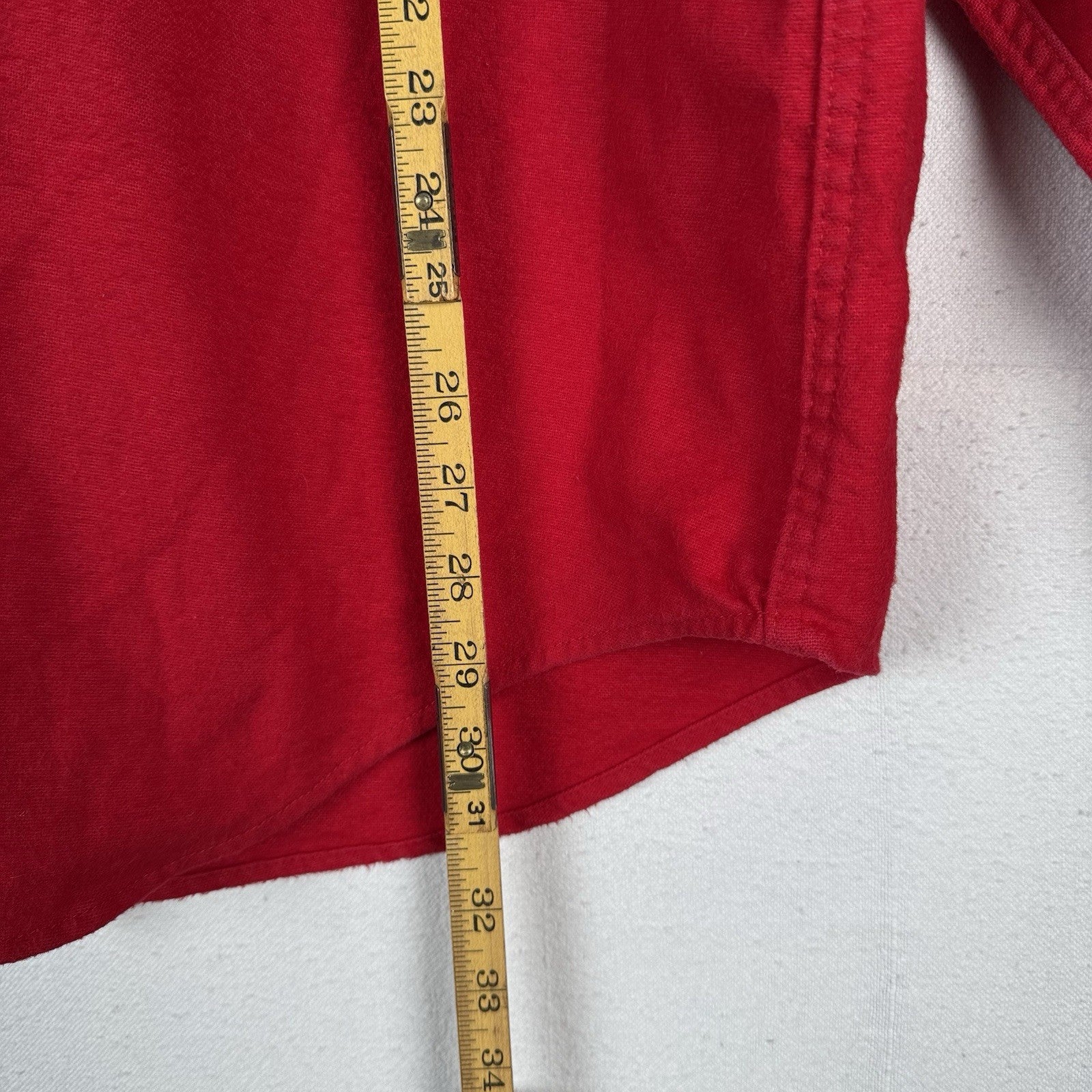 Vintage Woolrich Cotton Flannel Men’s XL Red Heavyweight Shirt Made in USA