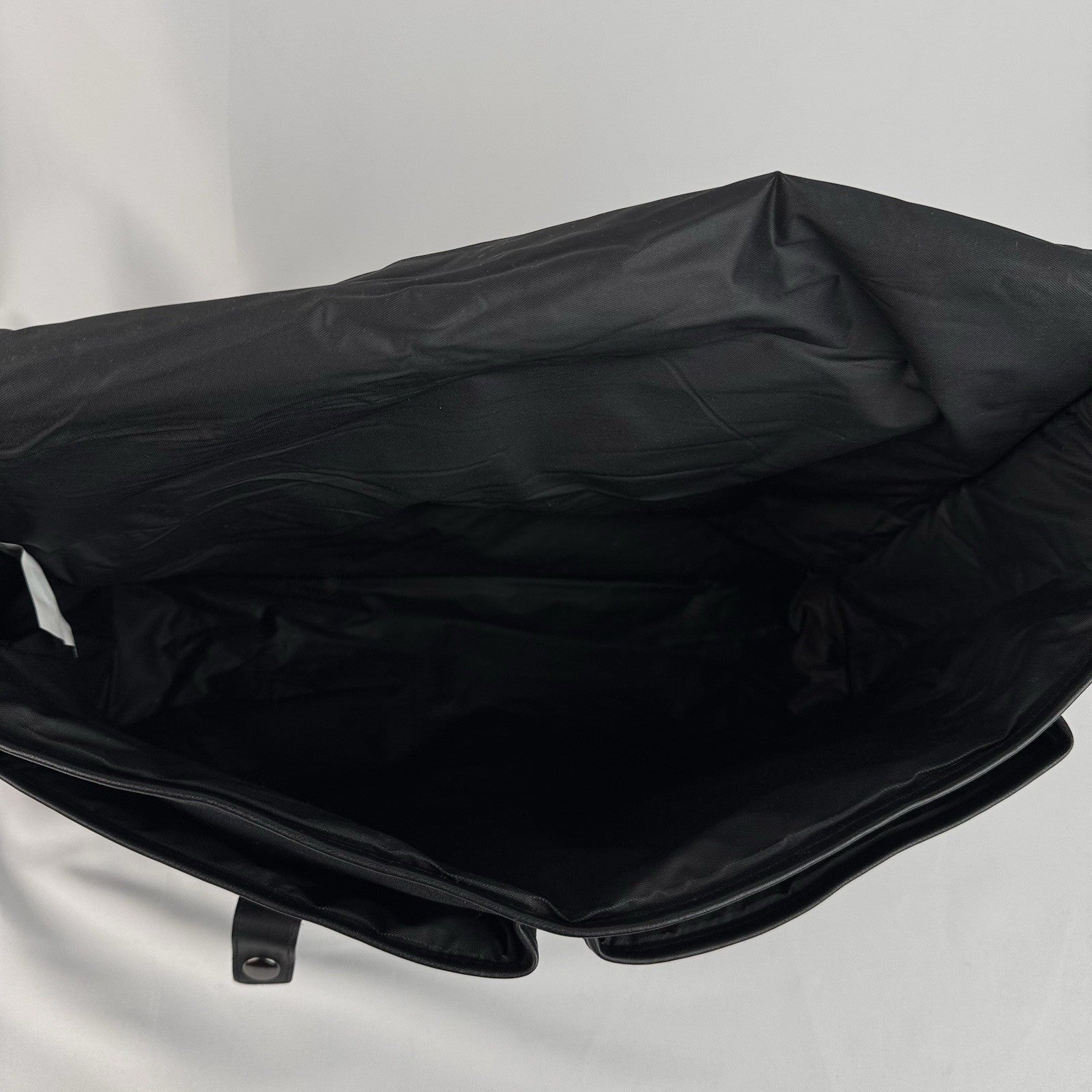 Ralph Lauren Large Canvas Satchel Commuter Travel Black Computer Bag 16”