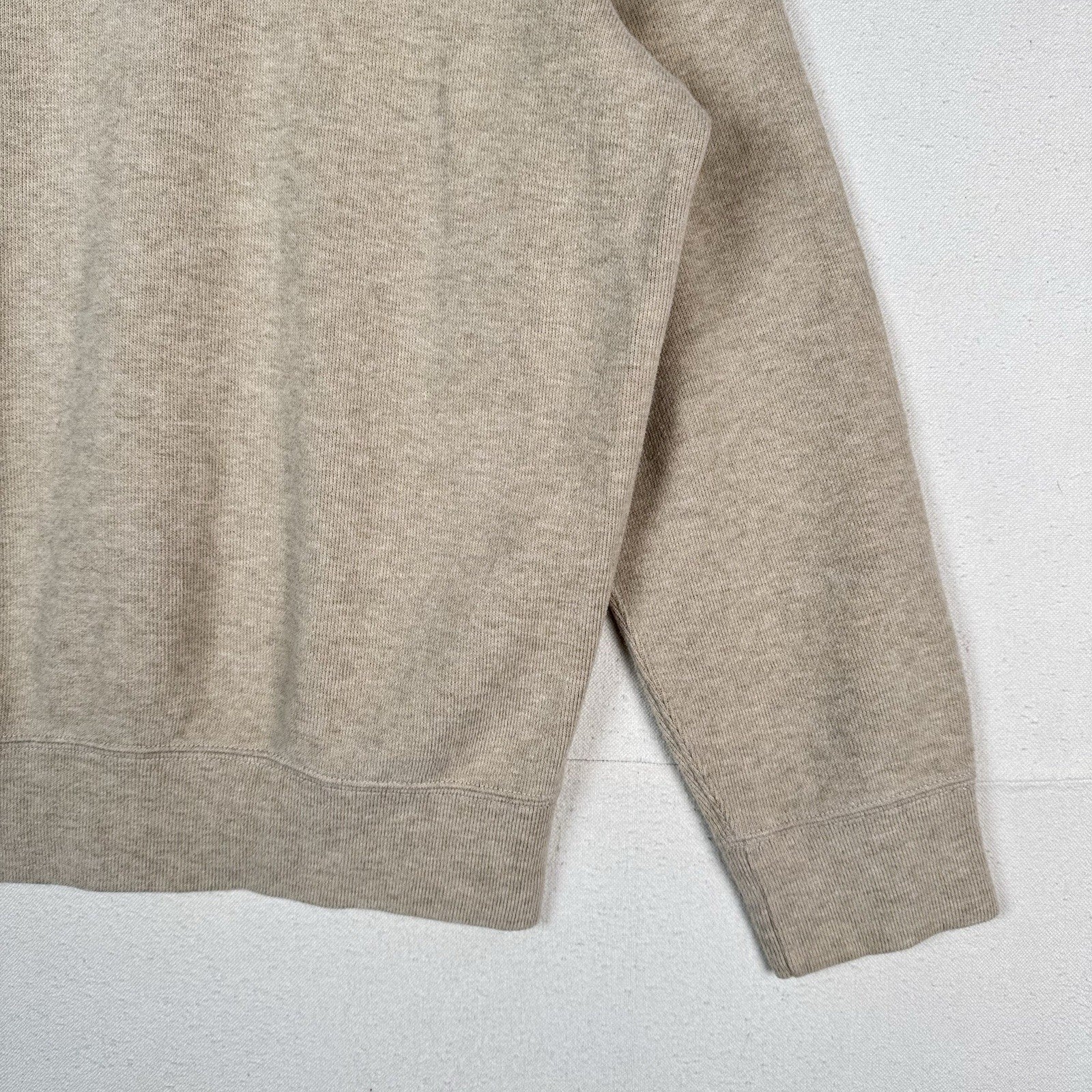 Polo Ralph Lauren Soft Pullover Sweater Button Shawl Collar Beige Men's Size XL