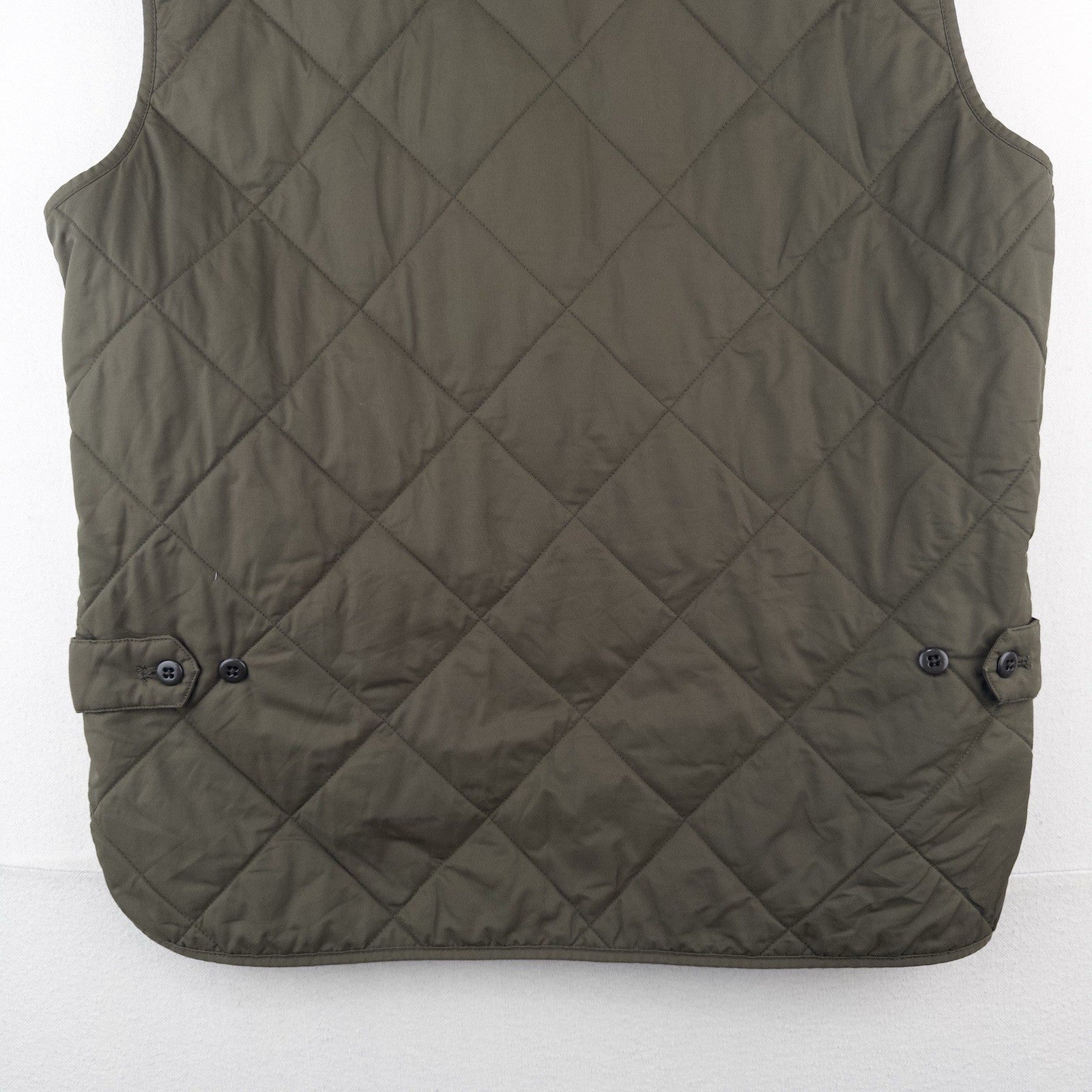 J.Crew Sussex Military Quilted Vest Men M Primaloft Insulated NX-361 Heavy Army