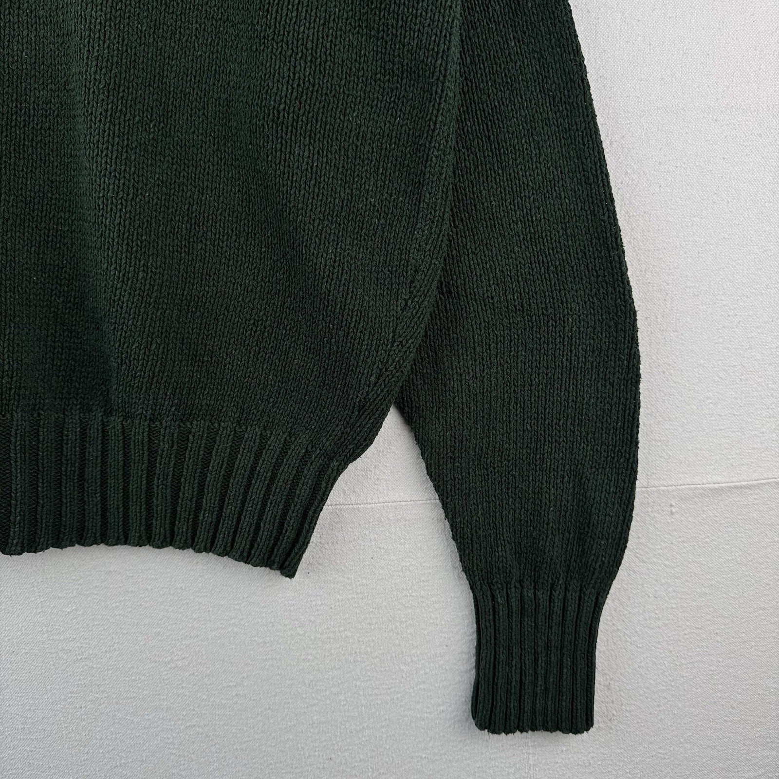 90’s Vtg Polo Ralph Lauren Sweater Mens XL Green Cotton Crewneck