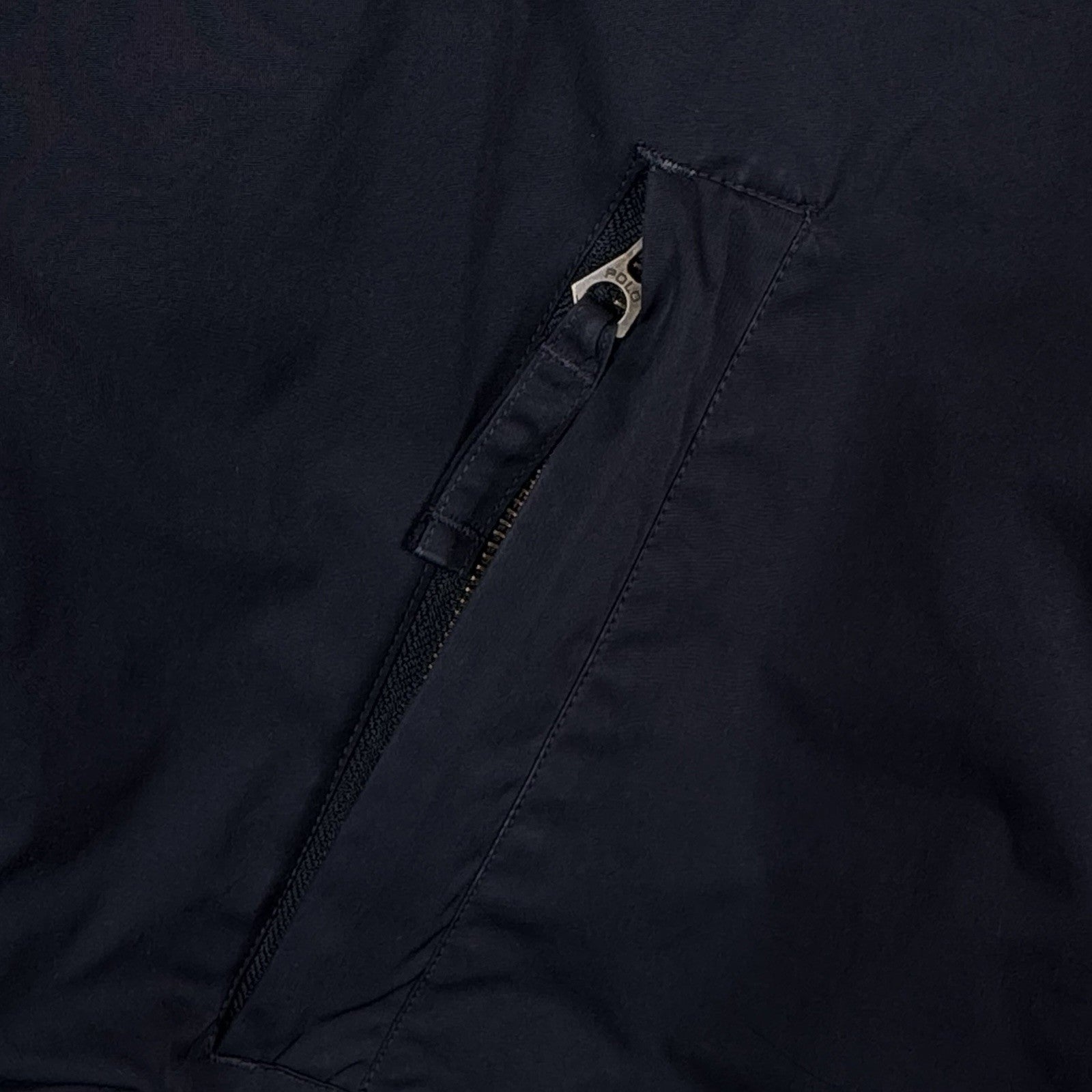 Vtg Polo Ralph Lauren 2XL Stowaway Hood Fleece Lined Harrington Bomber Jacket