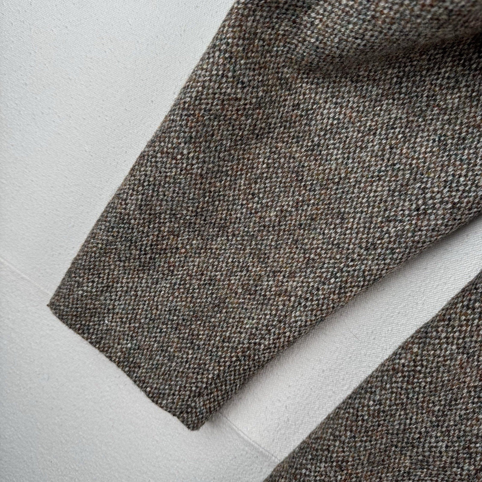 Harris Tweed Sport Coat 46R Brown Green 100% Wool Jacket Blazer