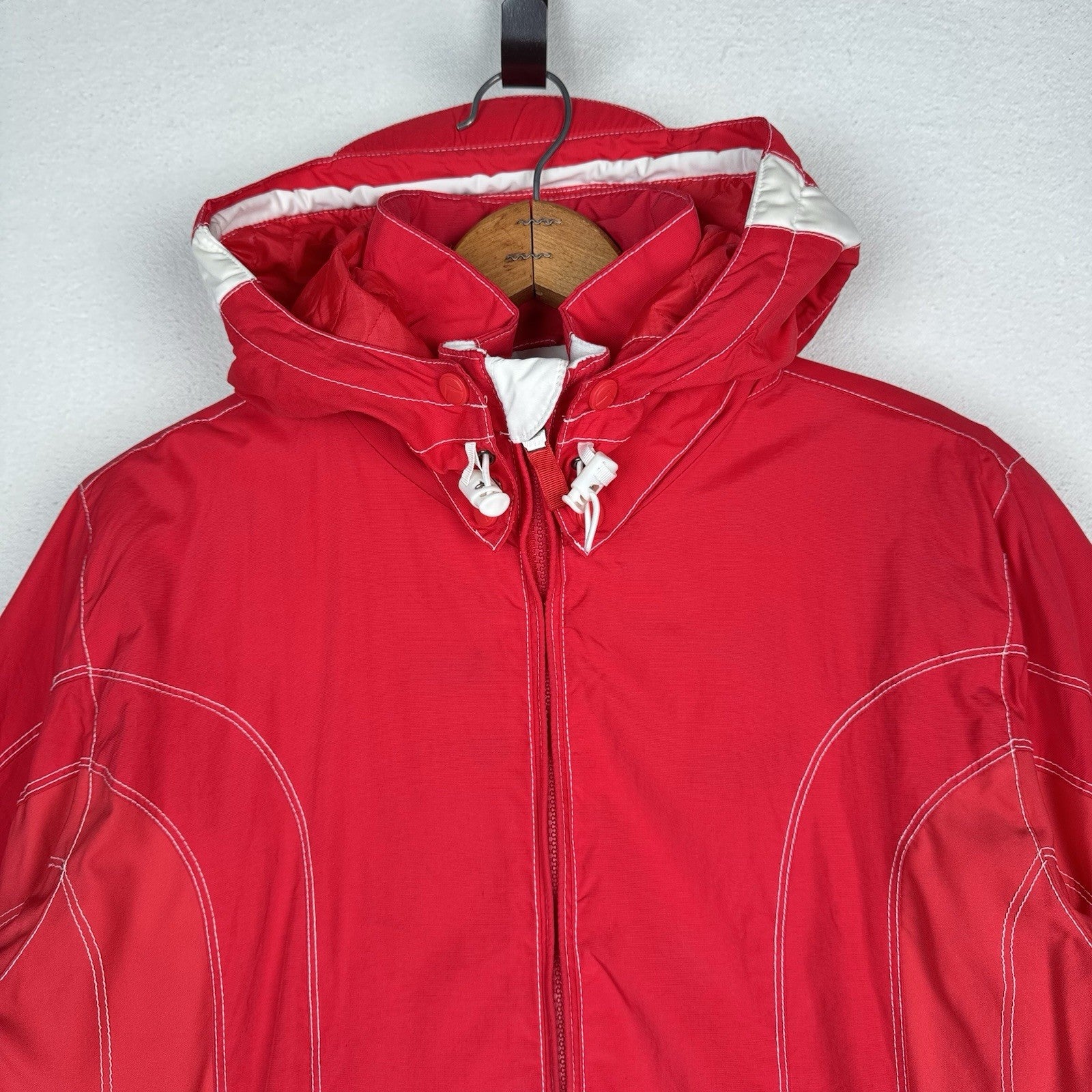 Vintage American Eagle Outfitters Performance Zip Hood Ski Jacket Adult XL Red