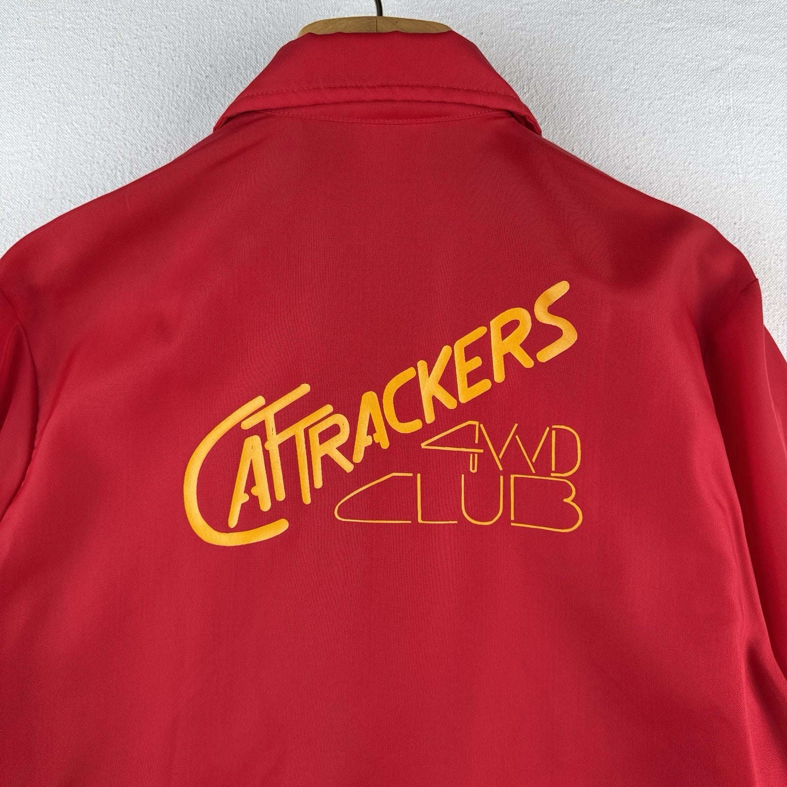 80’s Vintage CatTrackers 4WD Club Coach Light Jacket Red Men’s Large