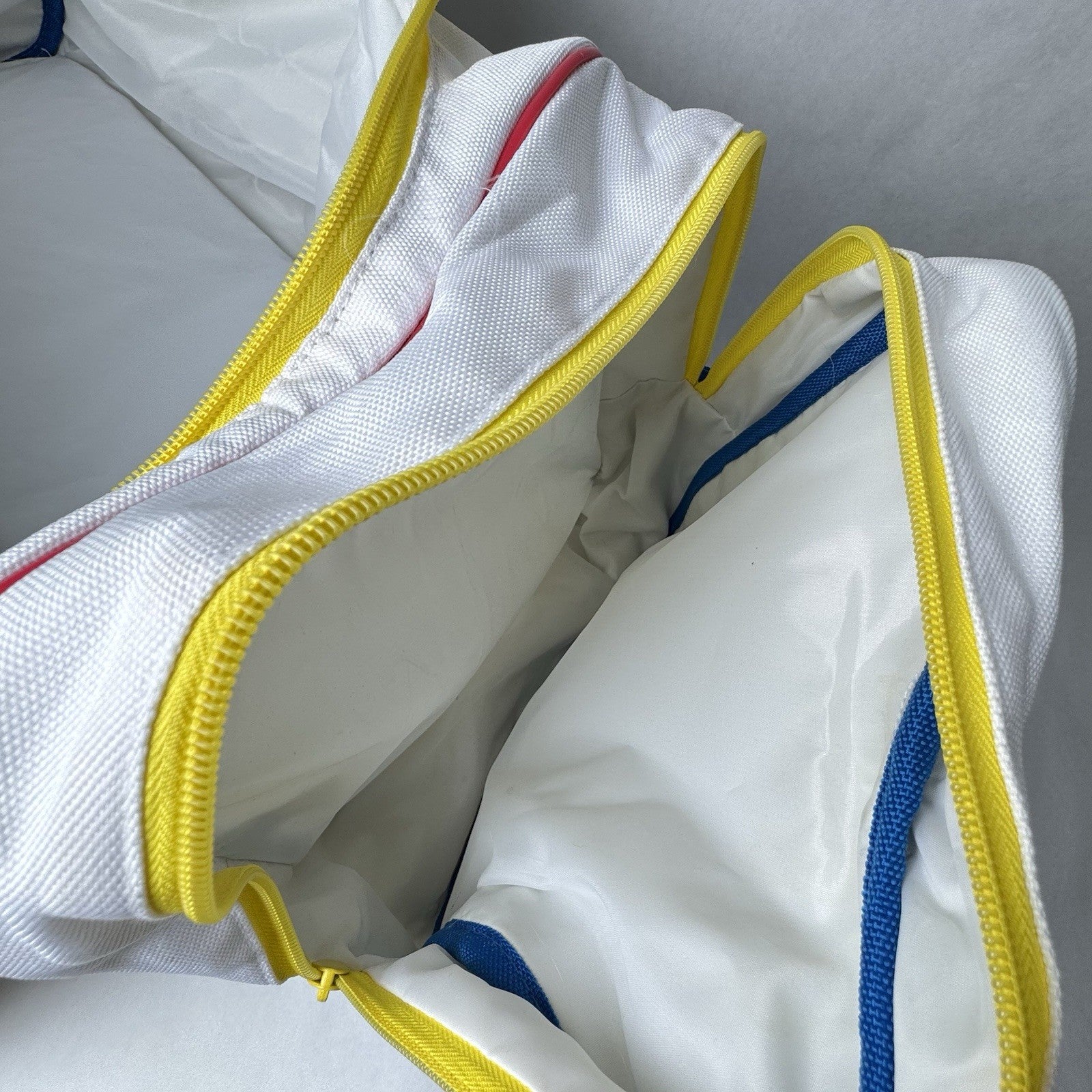 Vintage Lacoste Parfums Duffle Bag White Gym Essential 22”x10”x12”