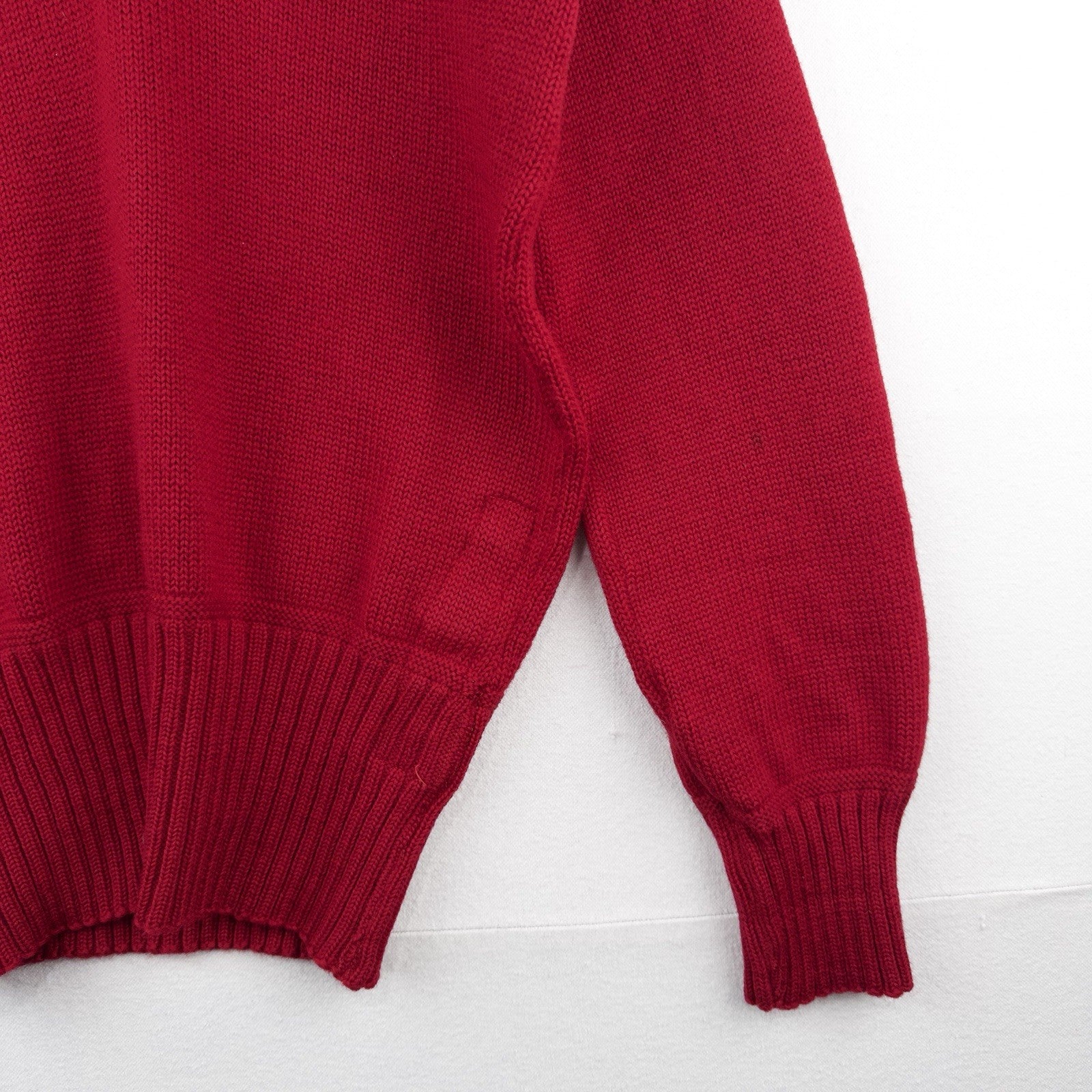 40’s Vintage Milwaukee Sporting Goods Wool V Neck Sweater Red 38
