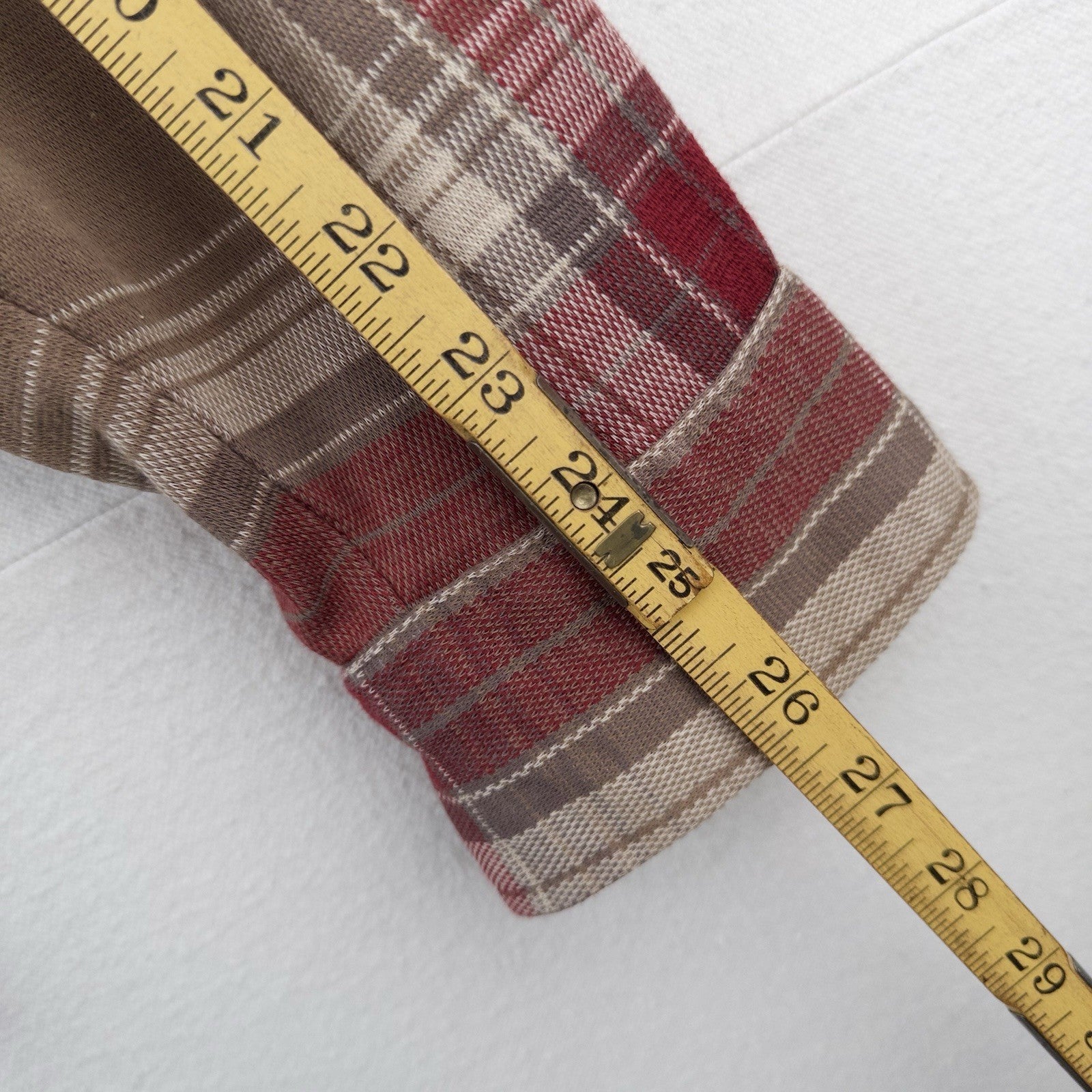 90’s Vtg Polo Ralph Lauren Men’s M Tan Brown Plaid Half Button Popover Shirt