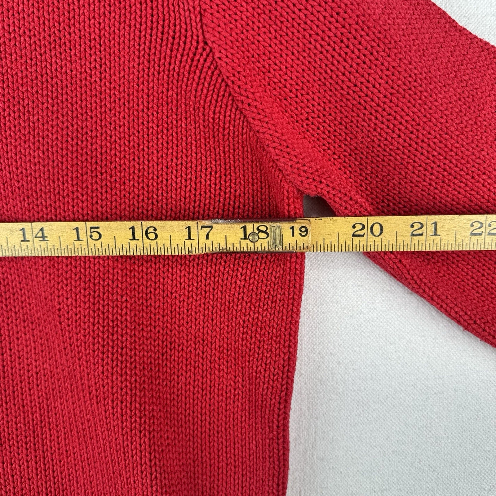 Vintage Ralph Lauren Polo Sport Men’s S 100% Cotton Crewneck Sweater Red