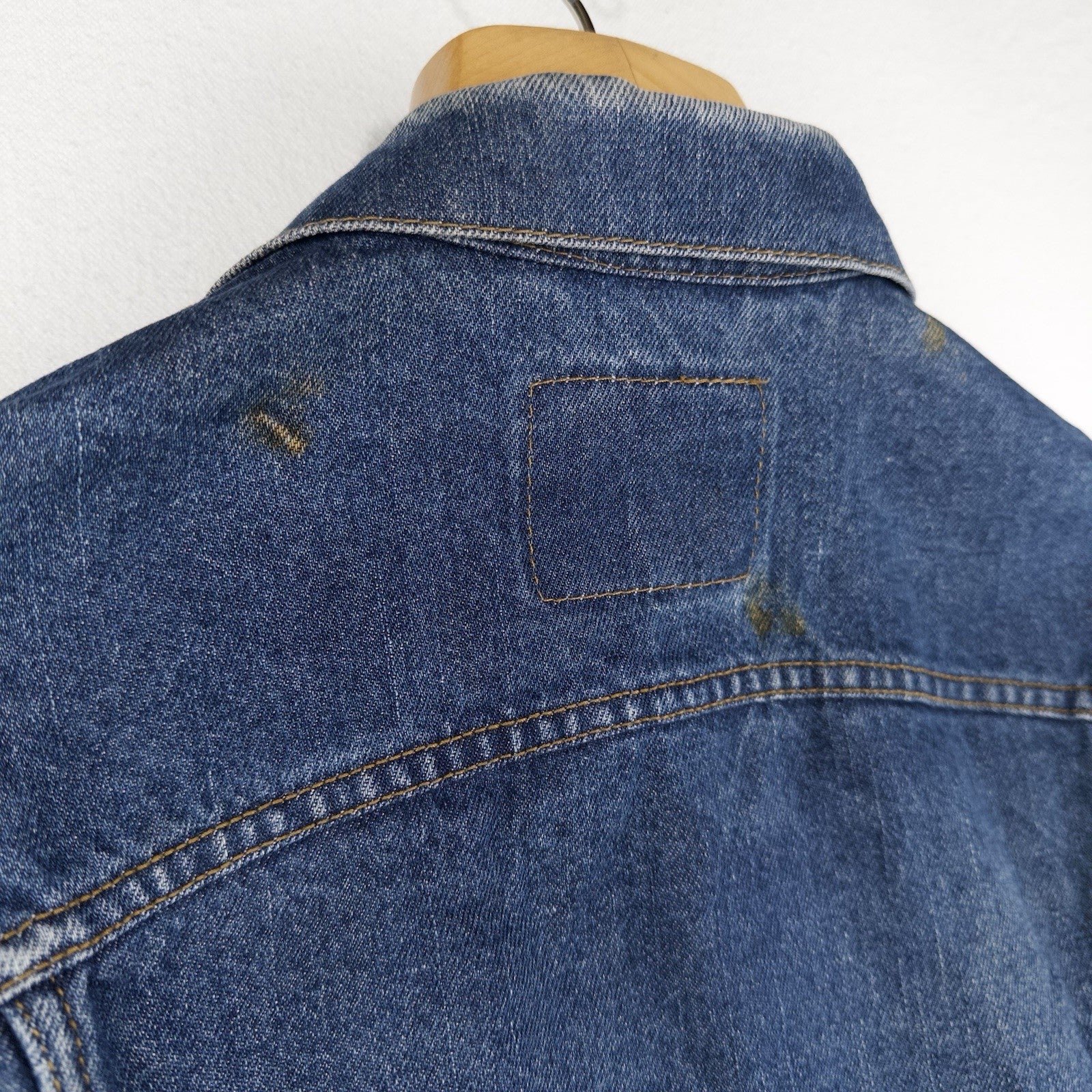 Levi's Denim Trucker Jacket Adult Medium Dark Wash Blue Jean Classic Type 3