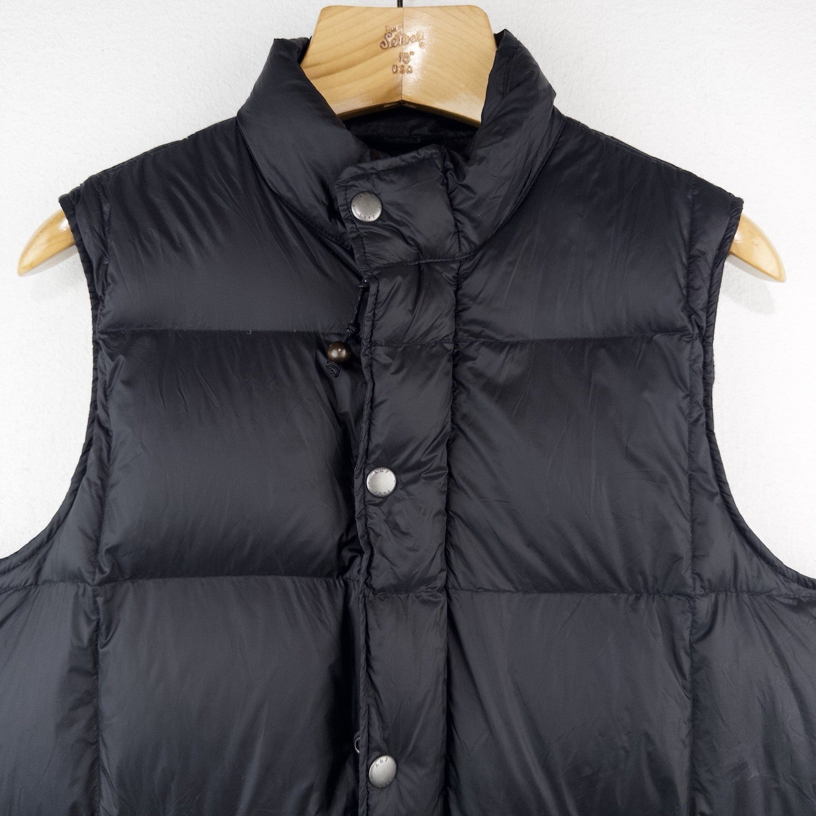 Vintage Abercrombie Fitch Mens M Puffer Vest Black 600 Fill Power Down
