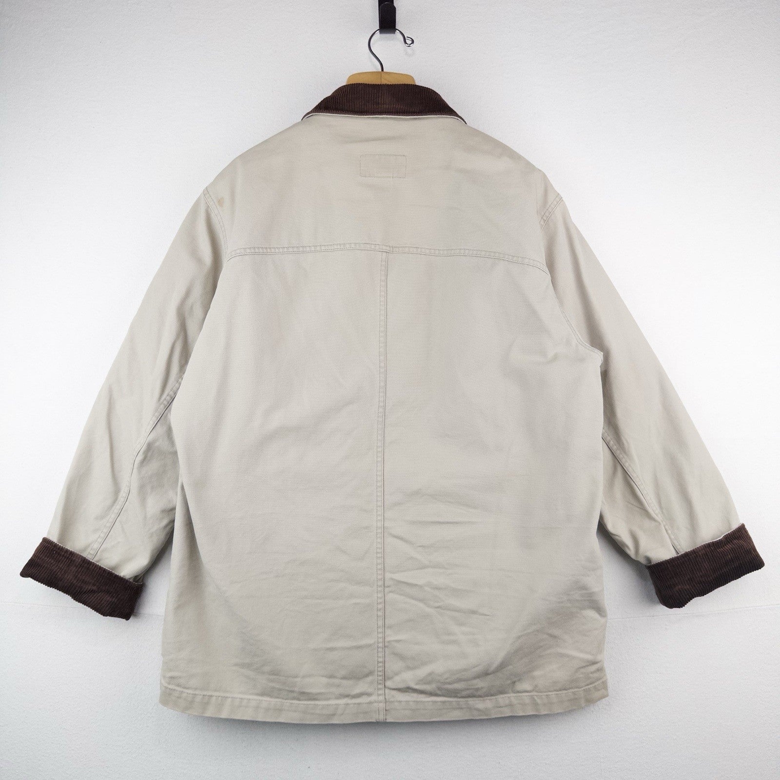 90’s Vtg J Crew Men’s M (46) Heavy Canvas Chore Field Coat Jacket Sherpa Lining