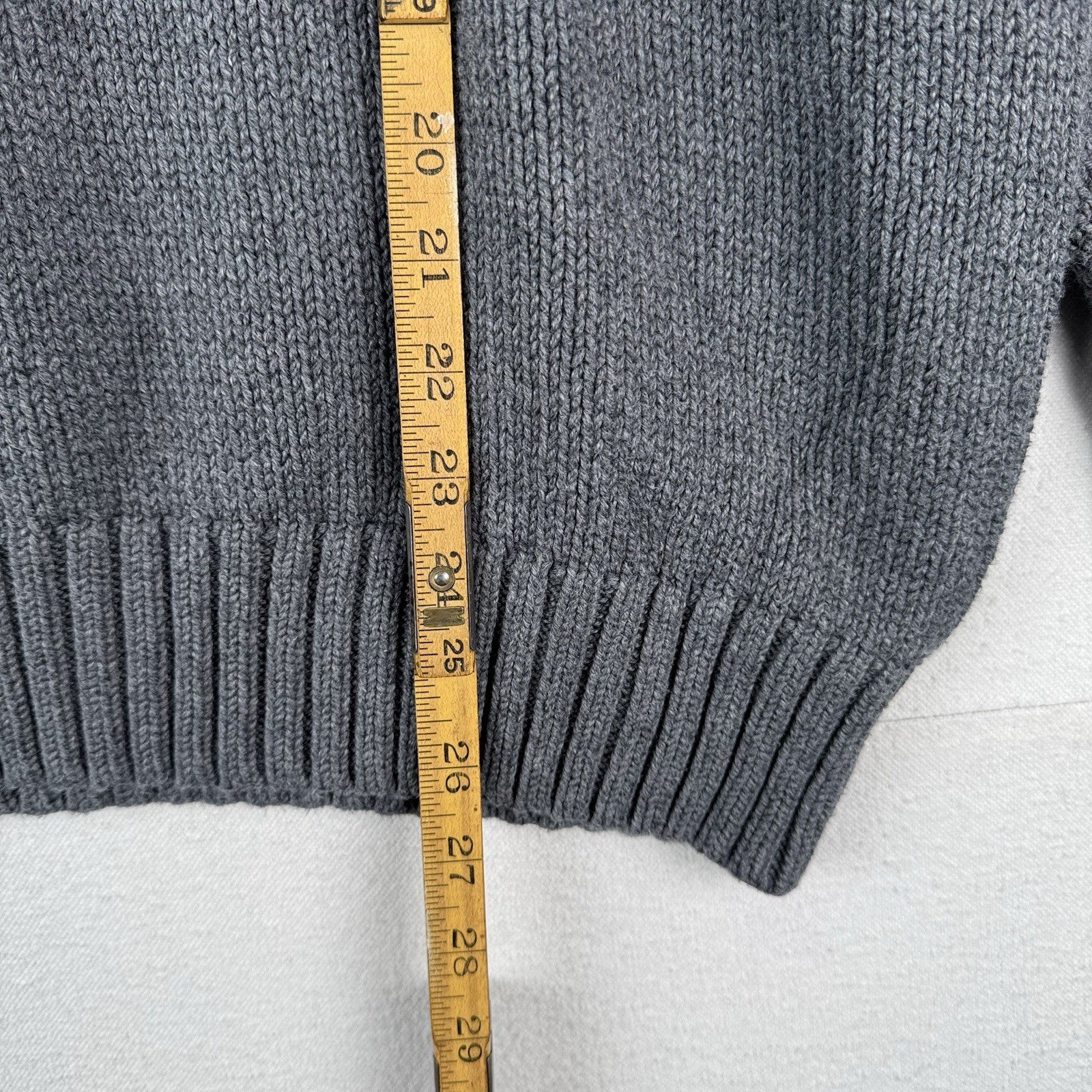 90’s Vtg Polo Ralph Lauren Sweater Men’s XL Gray Cotton Crewneck Heavyweight