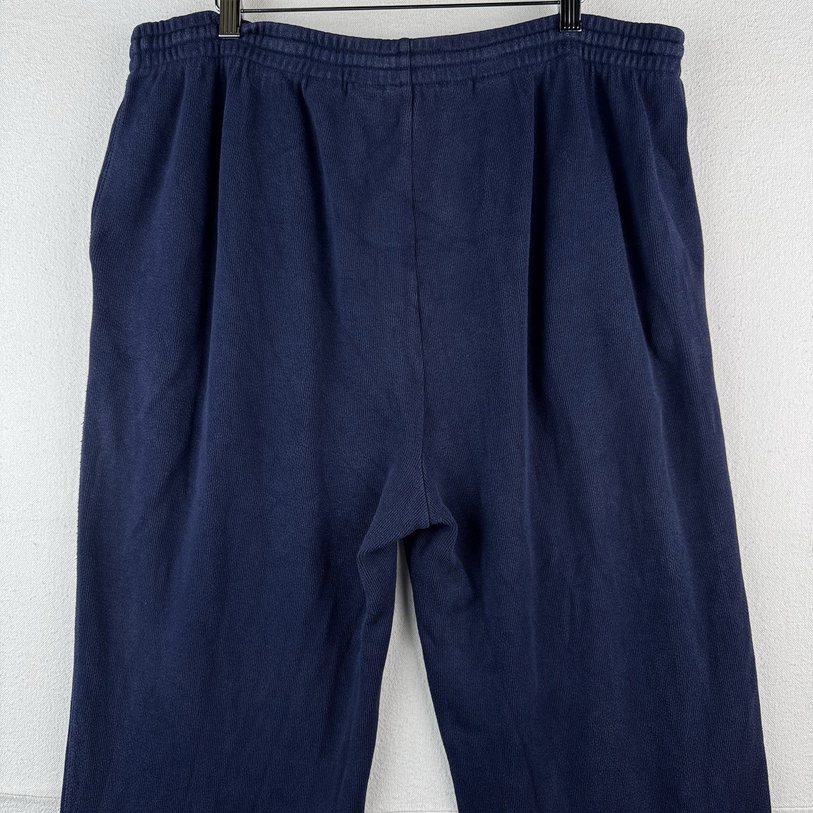 90’s Vtg Polo Ralph Lauren Men’s XL Ribbed Soft Sweatpants Navy Blue Baggy Faded