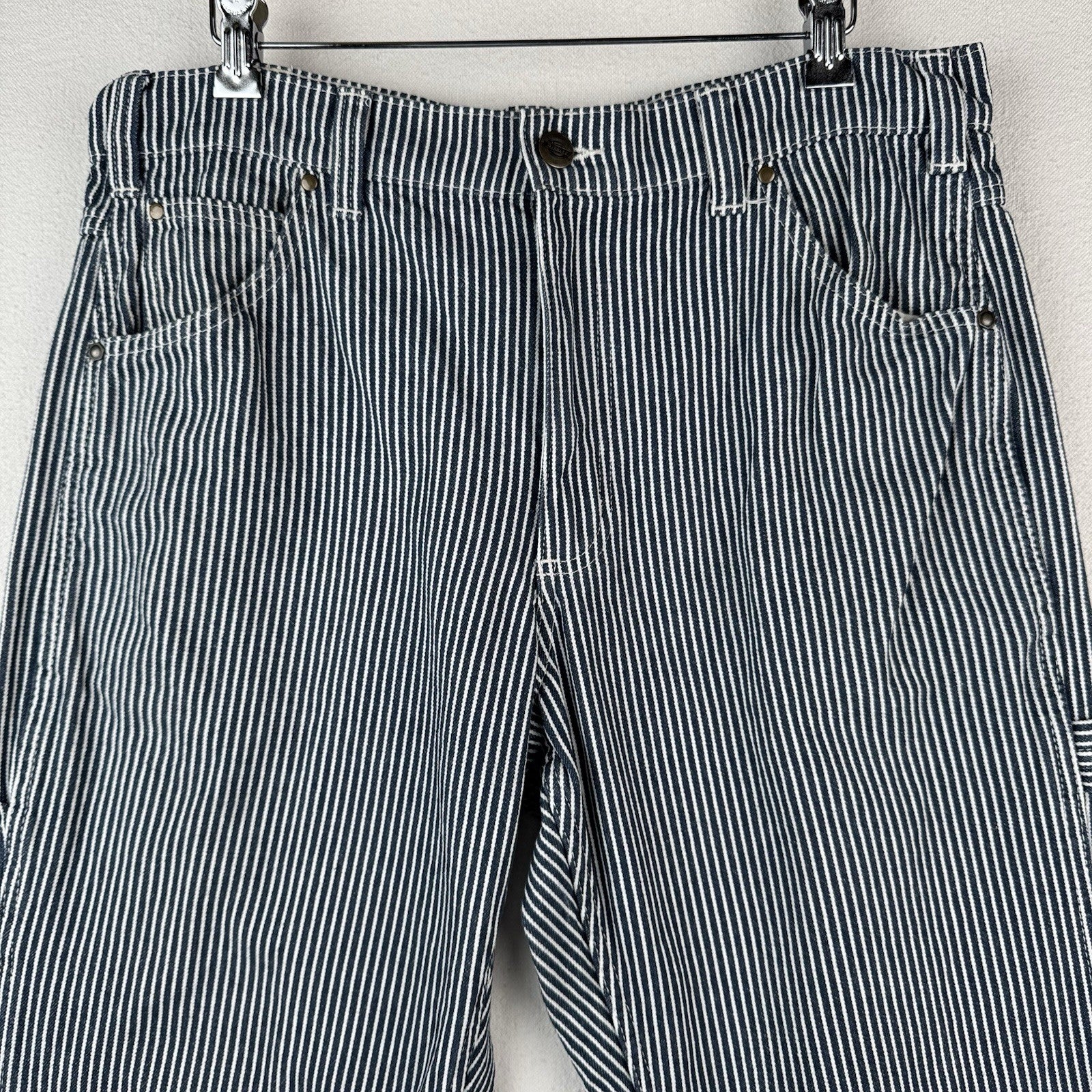Dickies Painter Pants Men’s 34x32 Hickory Stripe Carpenter Railroad (cuff=7.5”)
