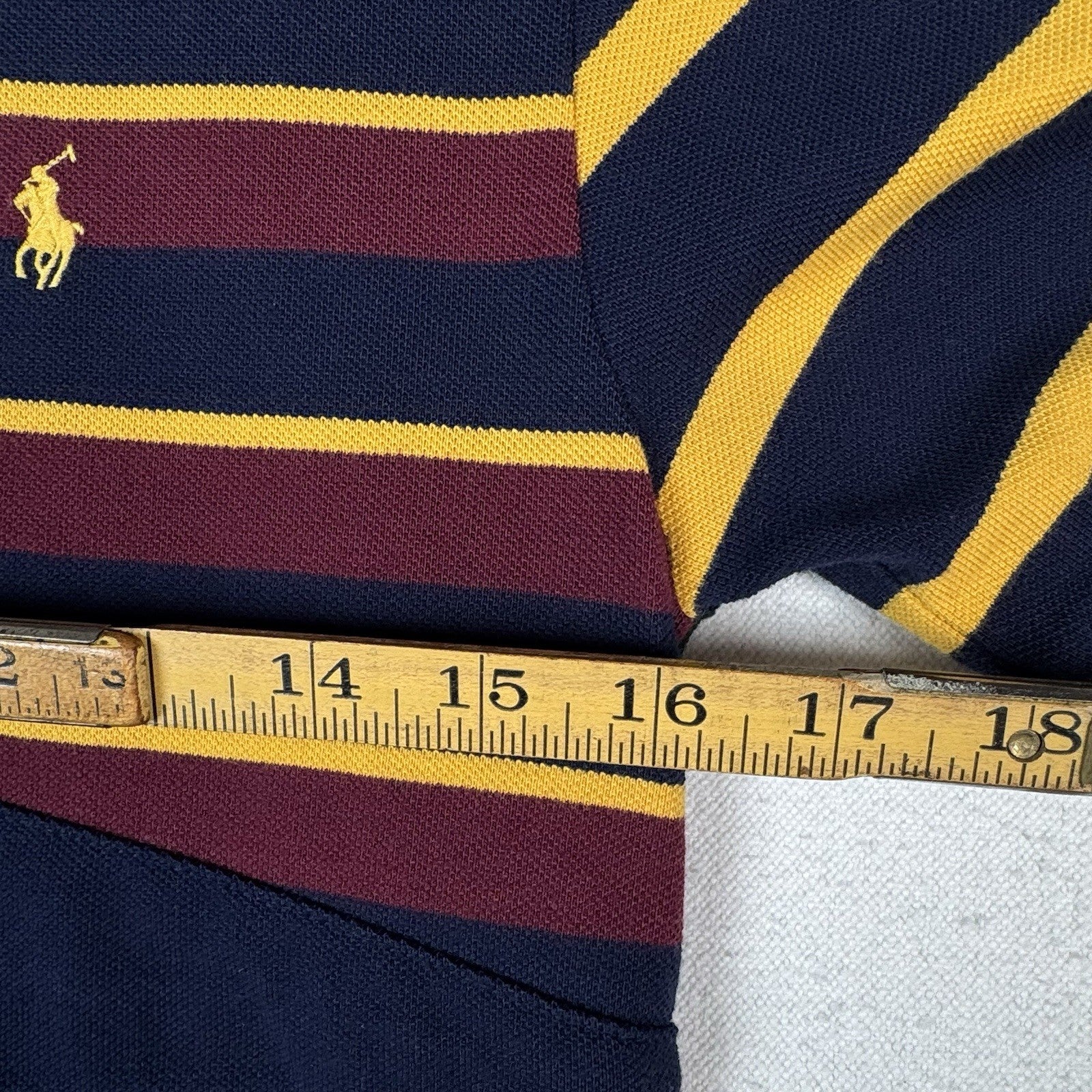 Polo Ralph Lauren Varsity Pennant Polo Shirt Boys L 14-16 Yacht 1967 Rugby