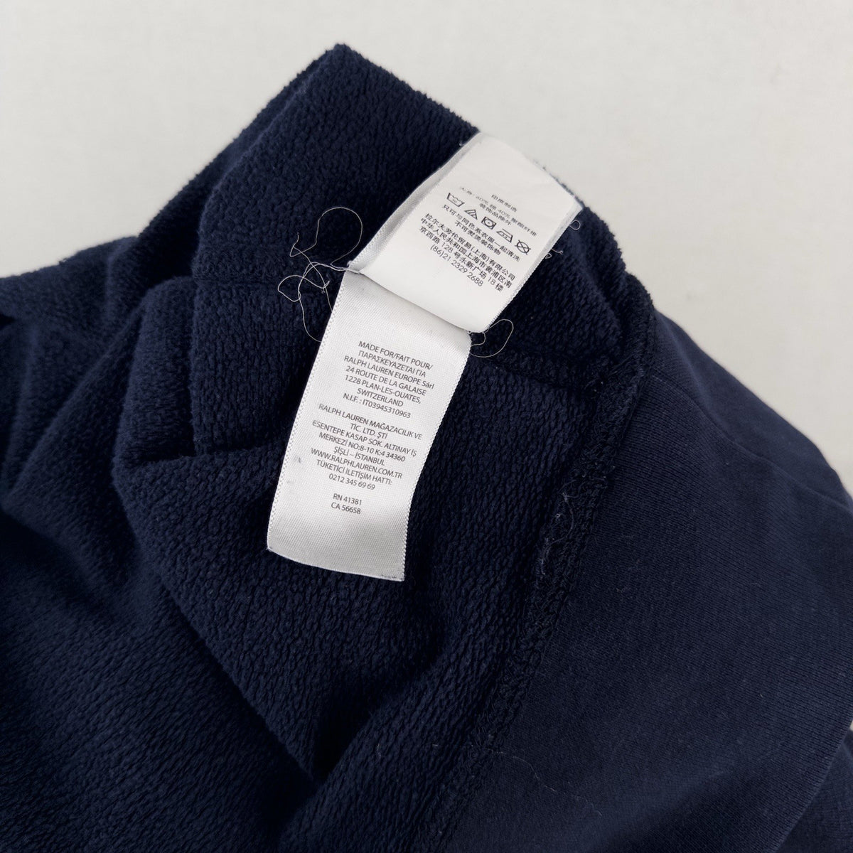 Polo Ralph Lauren Cruise Navy Flock  Athletic Dept Hoodie Fleece Men’s XL