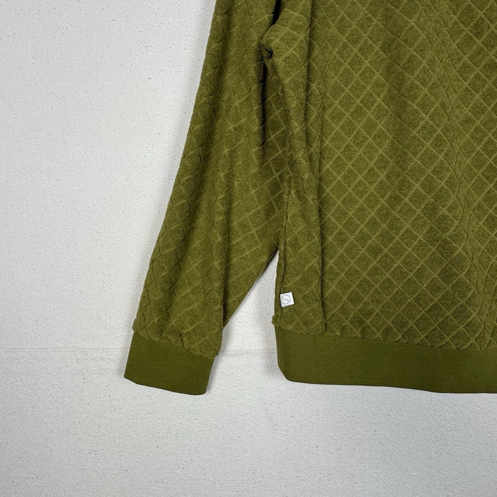 Urban Outfitters Standard Cloth Terry Sweater Pullover Moss Green Textured Sz M