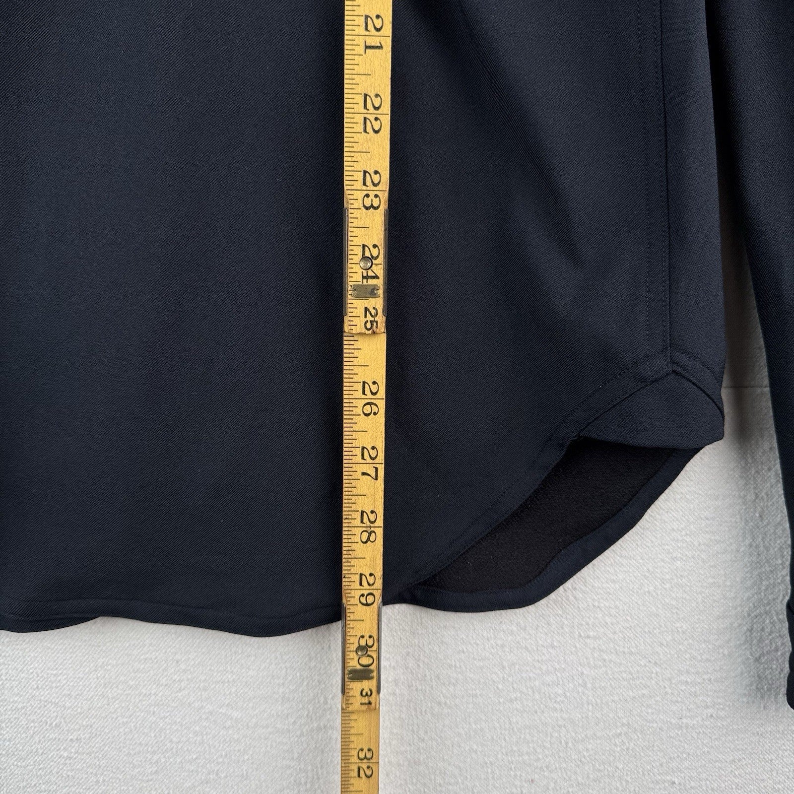 Vintage Ralph Lauren Polo Sport Women’s 12 Navy Blue Military Shirt Stretch