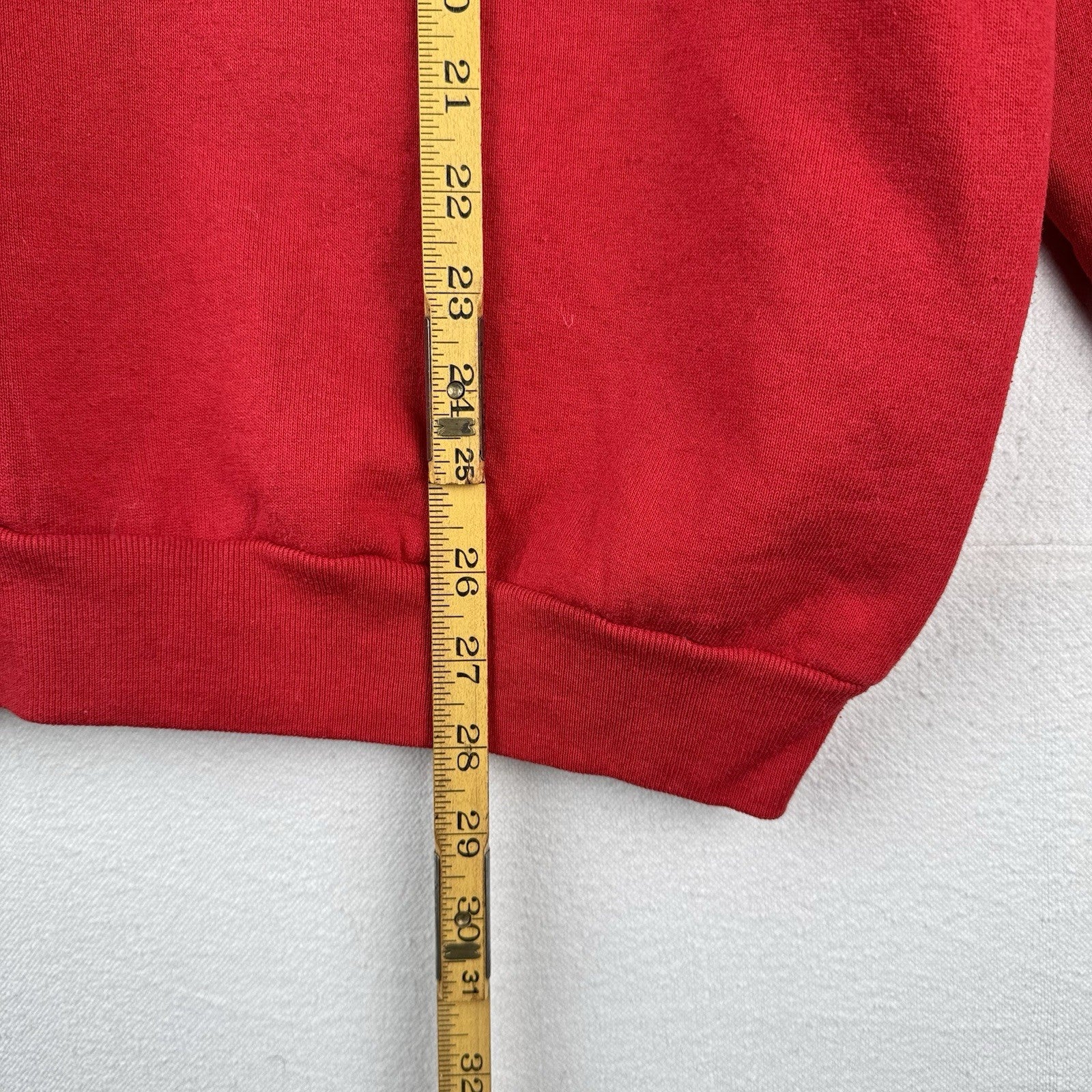 80’s Vtg Polo Ralph Lauren Sweatshirt Men XL Scribble Crest Red No Side Seam USA
