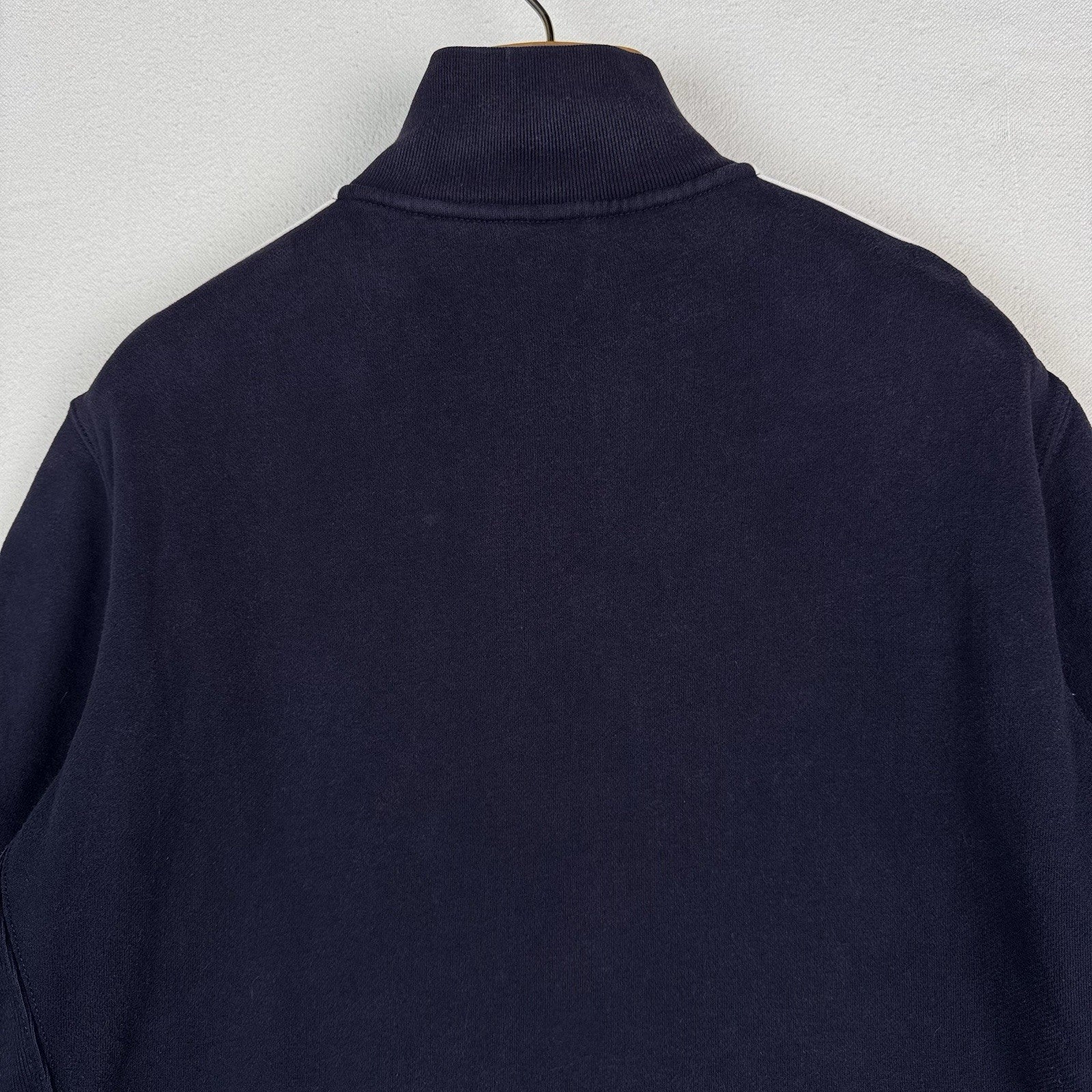 Vtg Polo Ralph Lauren Men L Blue Waffle Lined Track Jacket Heavyweight *Read