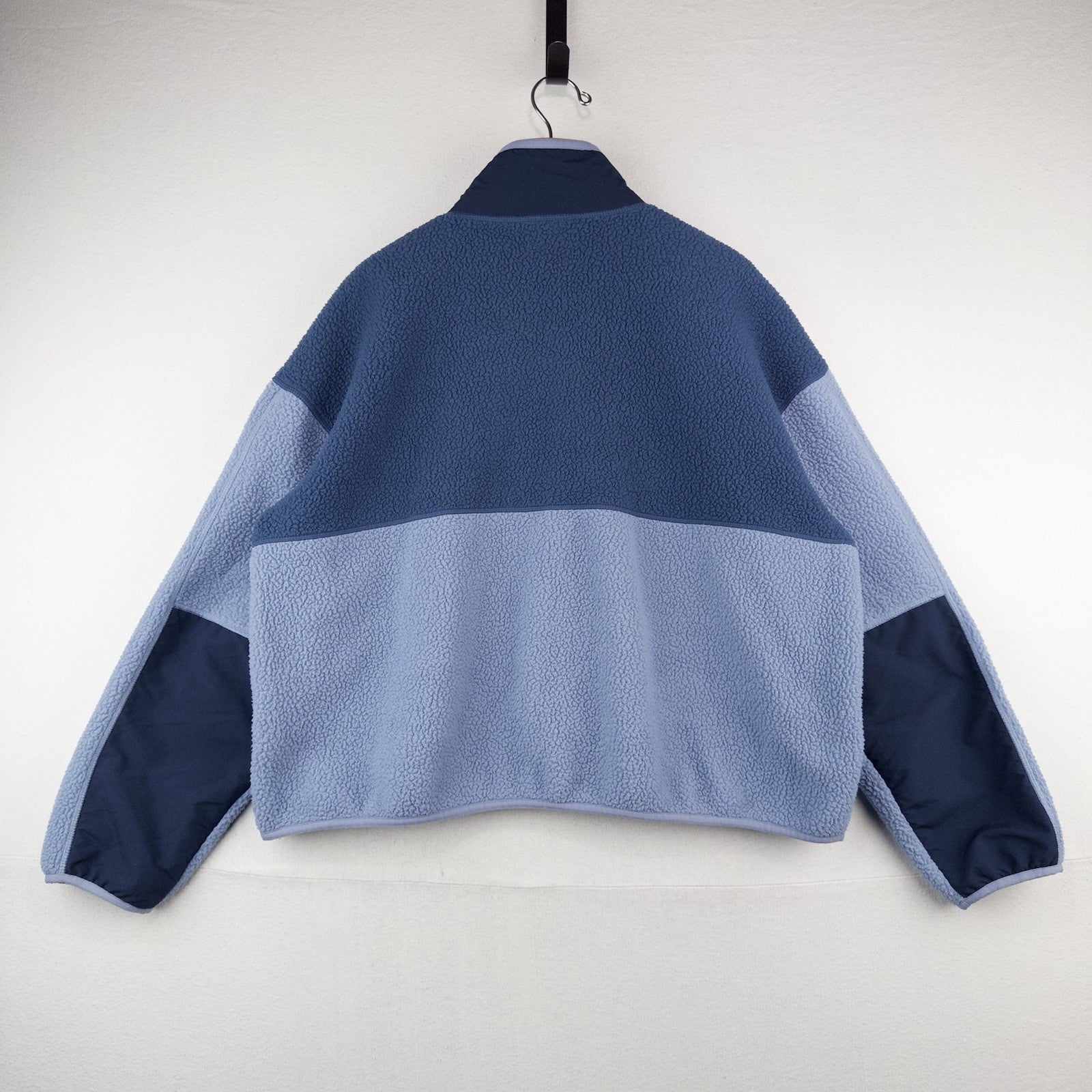 The North Face Cragmont Fleece Jacket Women's XL Blue Color Block Boxy *Read