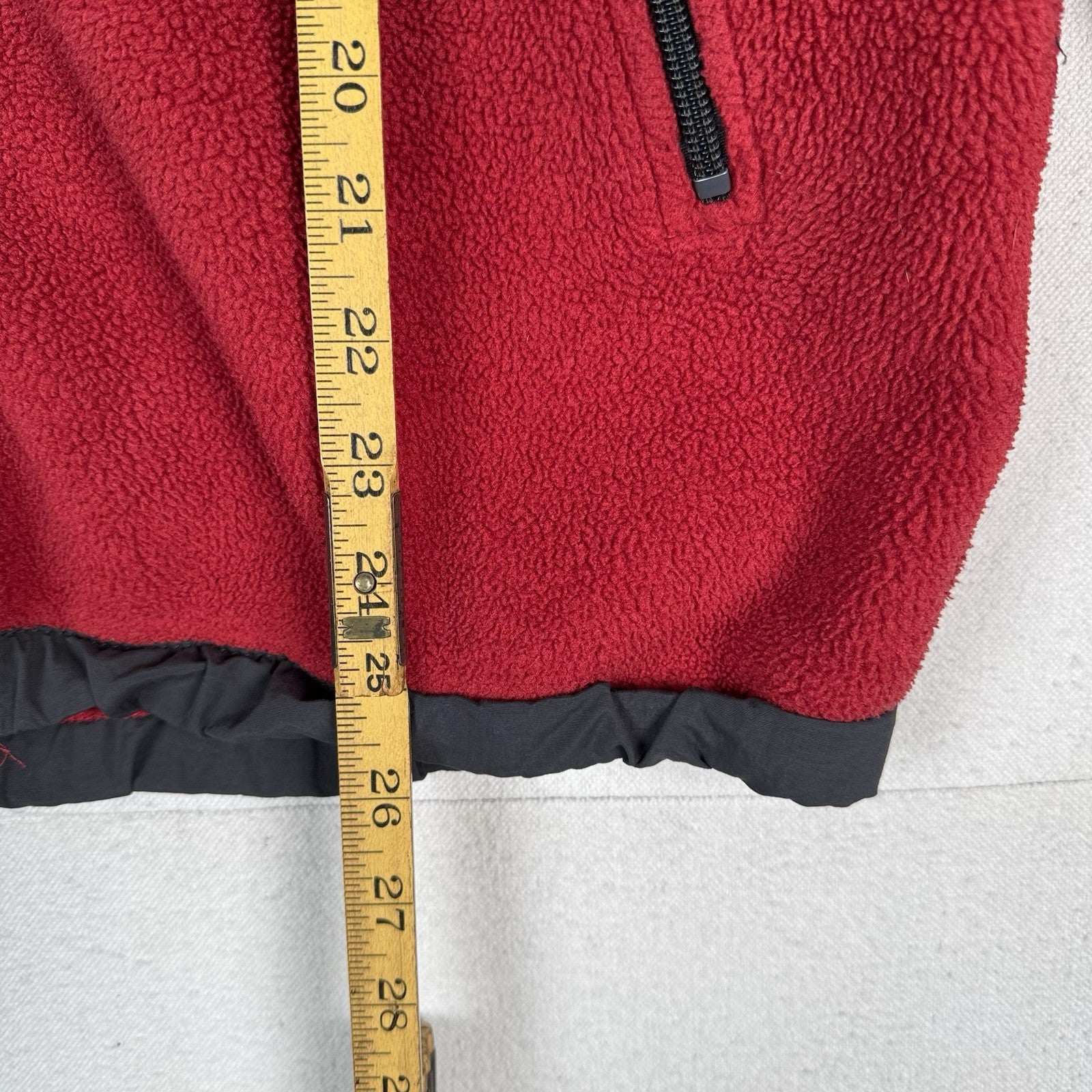 The North Face Fleece Denali Full Zip Youth Jacket Red/Grey Size Youth XL XLarge