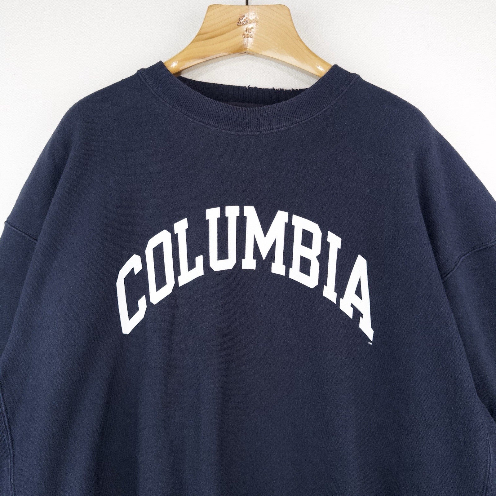 90’s Vtg Columbia University Reverse Weave Crewneck Sweatshirt Blue Mens 2XL